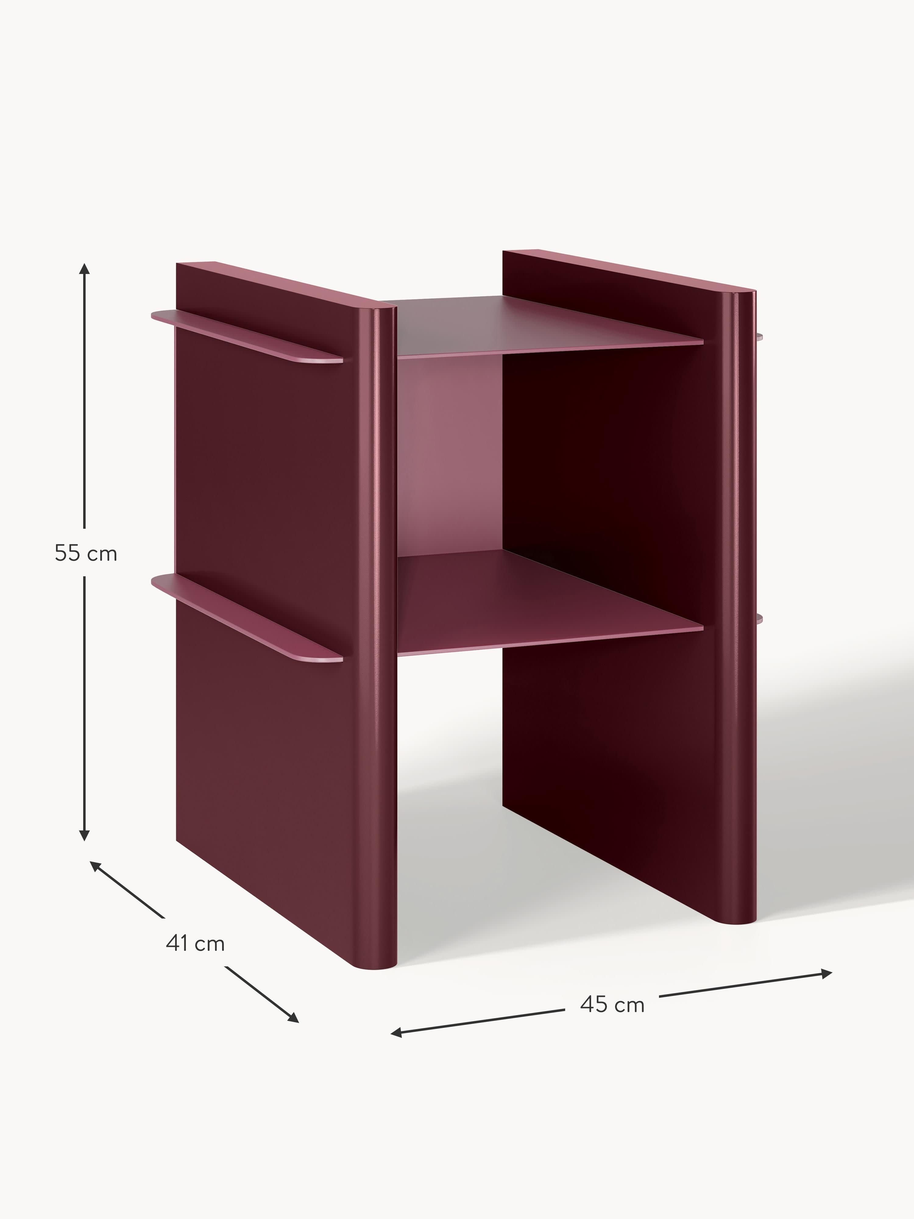 Rami Bedside Table with Metal Elements