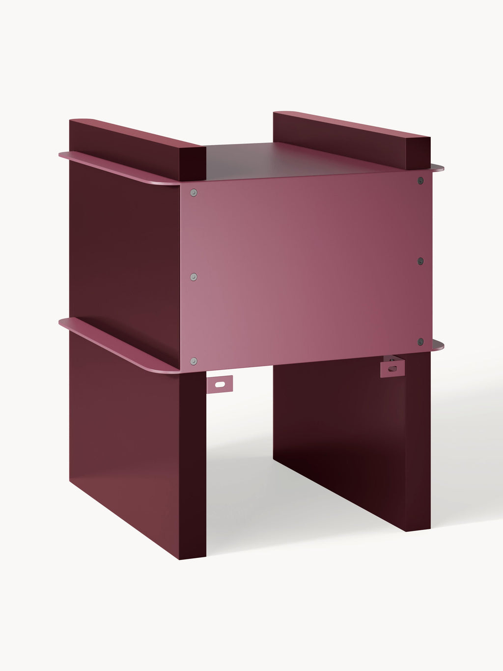 Rami Bedside Table with Metal Elements