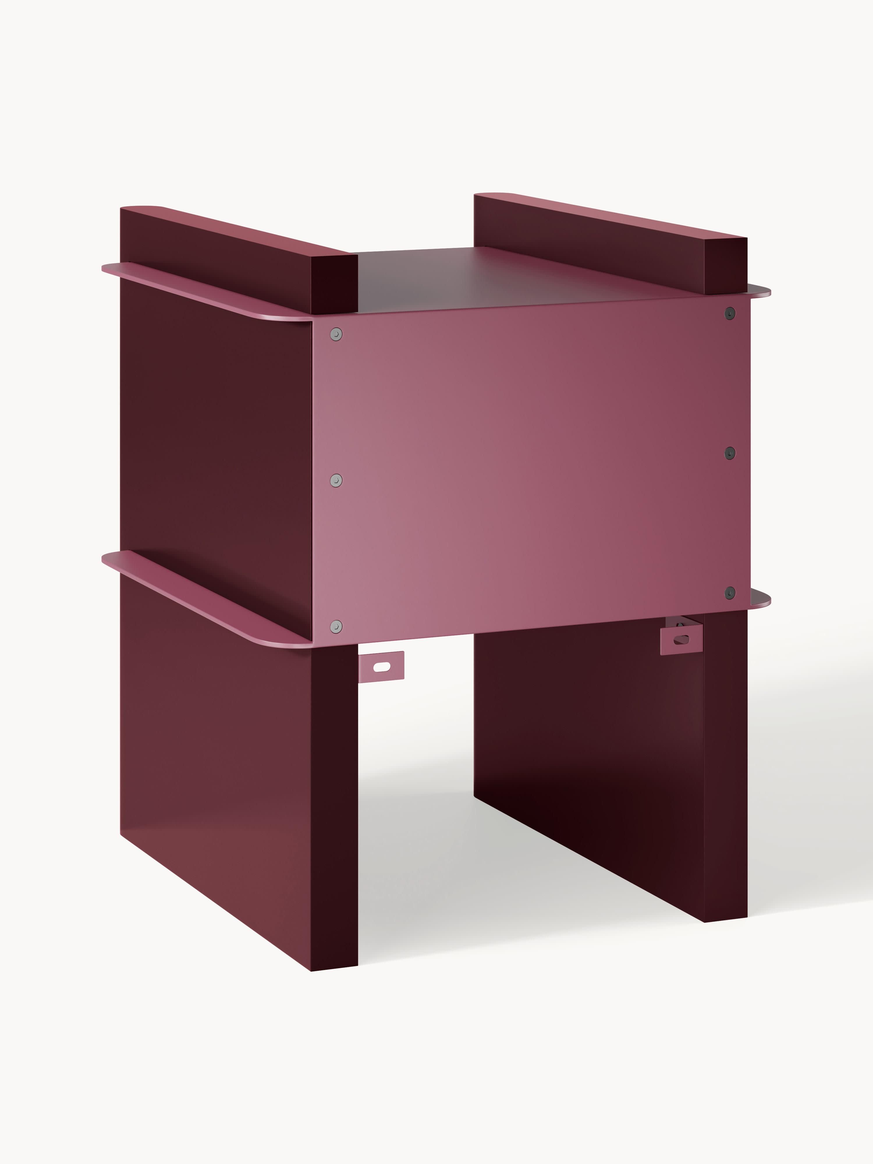 Rami Bedside Table with Metal Elements