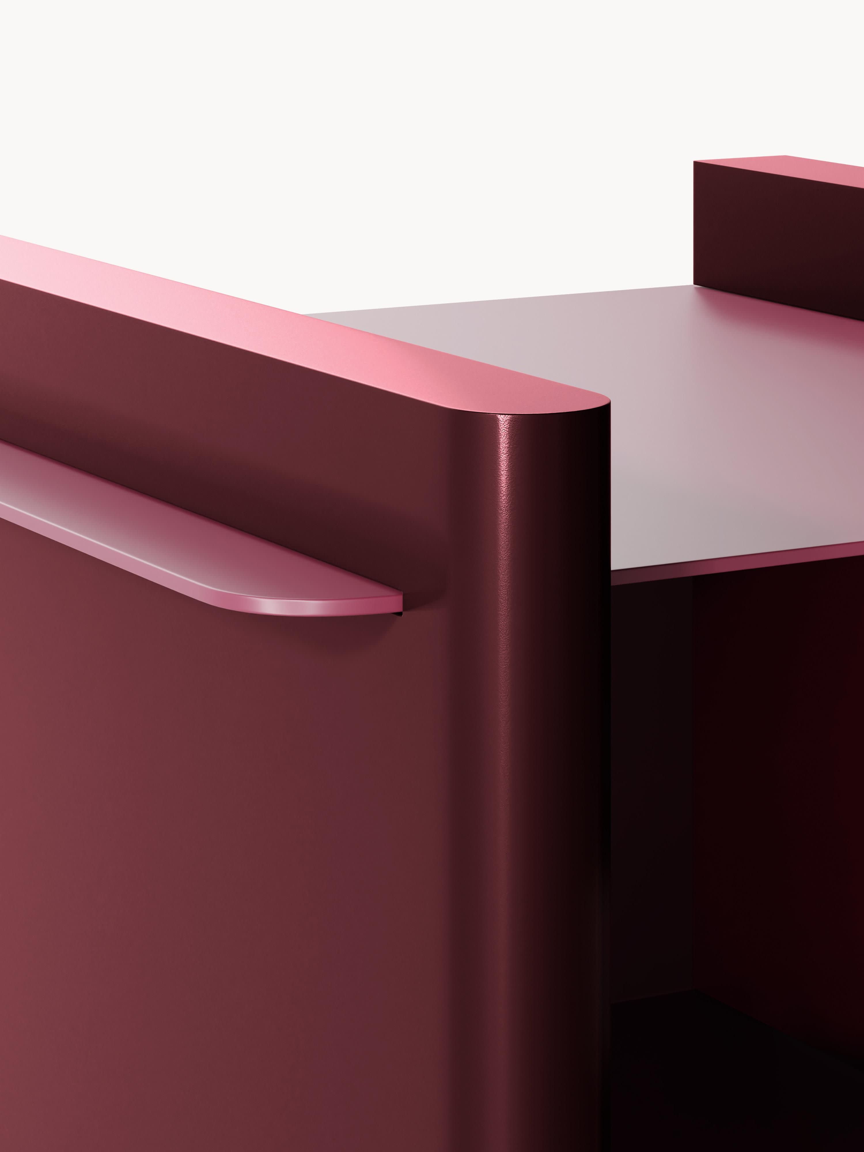Rami Bedside Table with Metal Elements