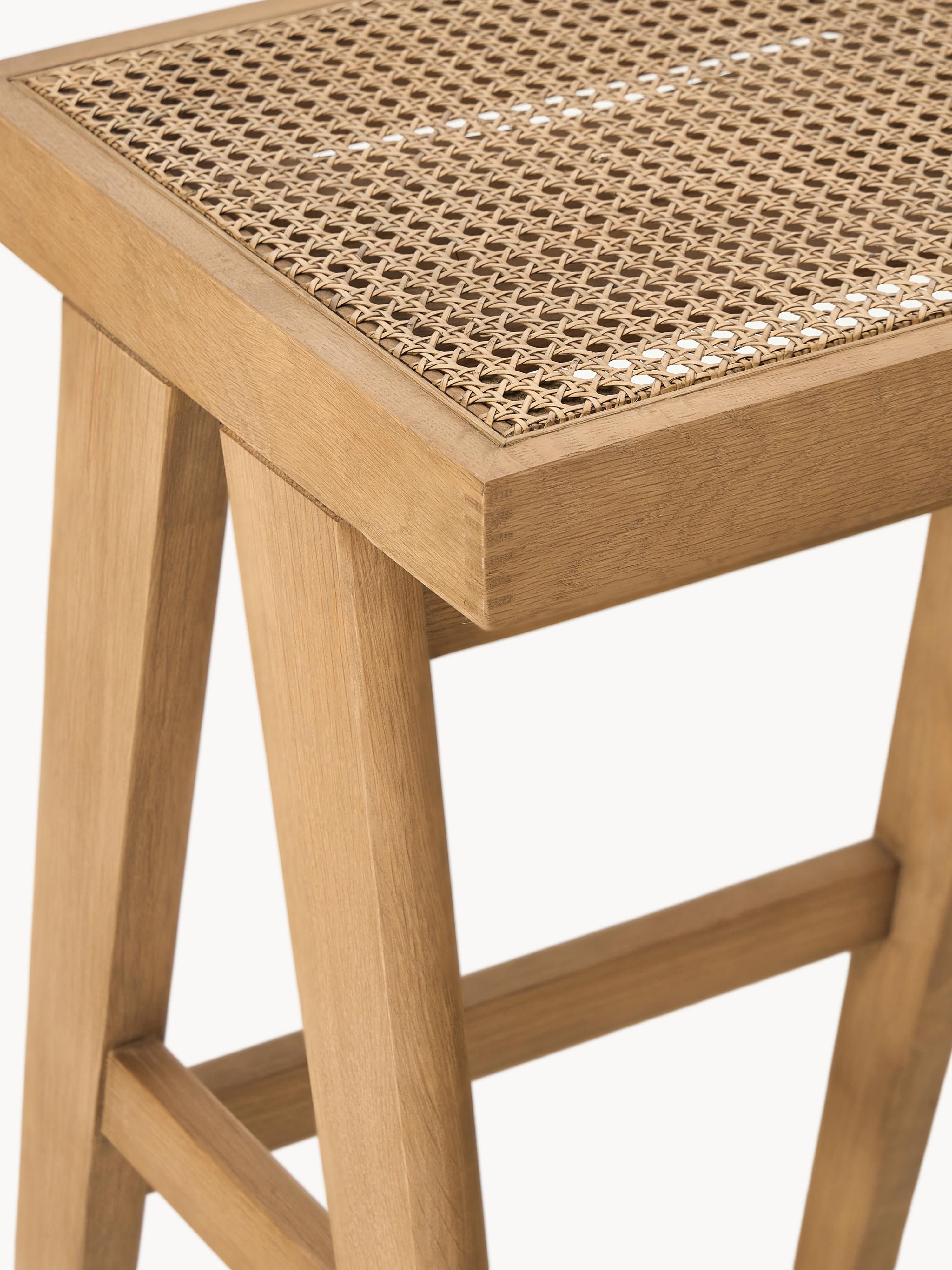 Sissi Bar Stool with Viennese Wickerwork