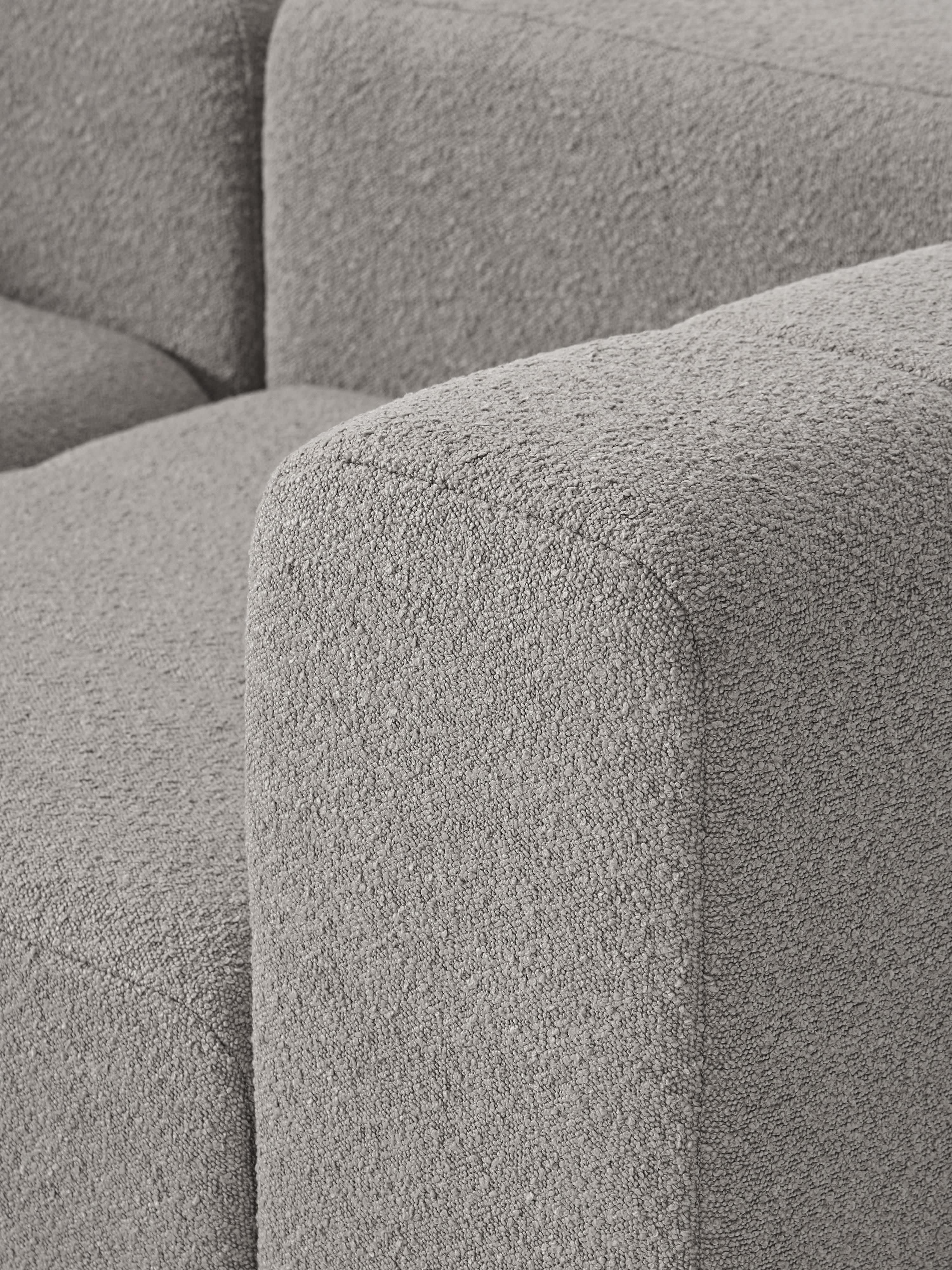 Lena Bouclé Modular Sofa (2-seater) with Ottoman (left/right)