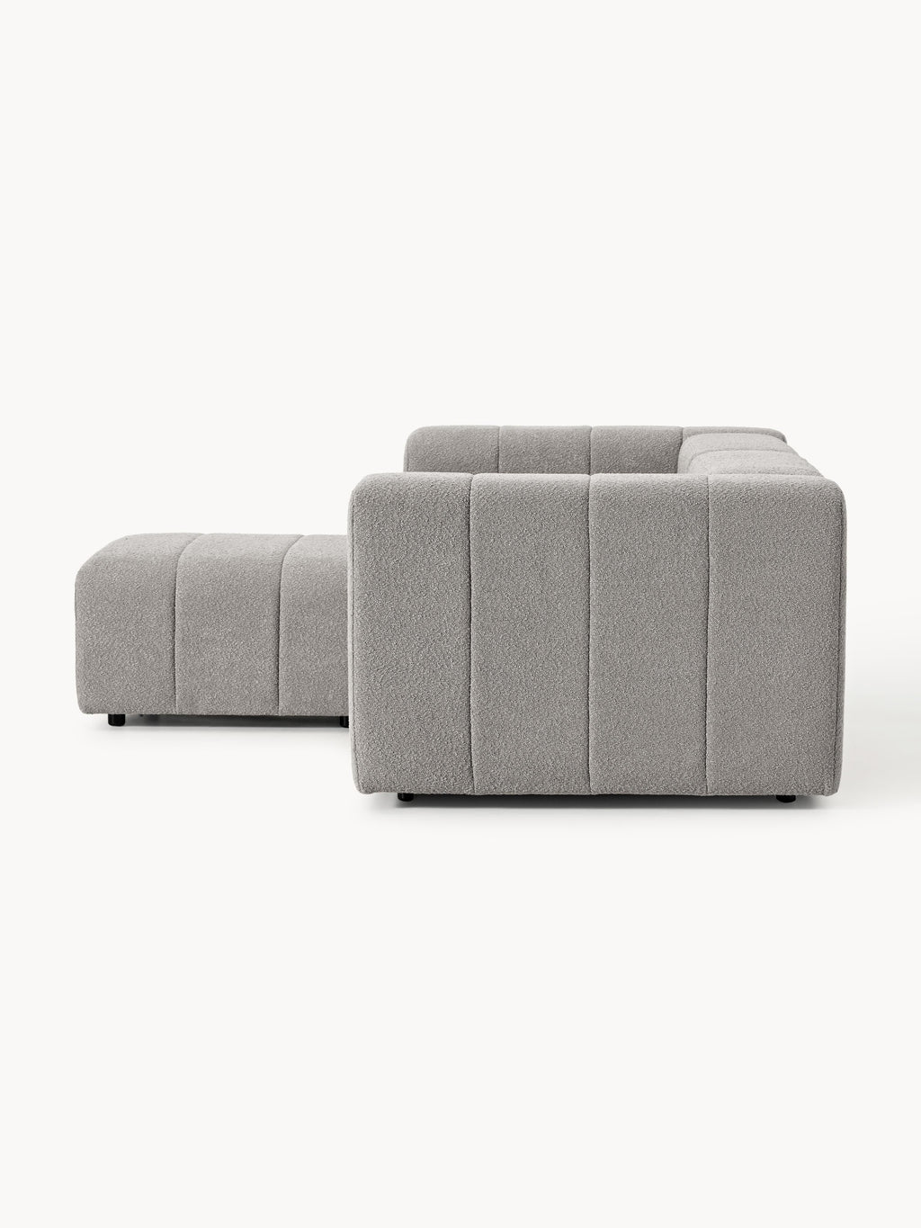 Lena Bouclé Modular Sofa (2-seater) with Ottoman (left/right)