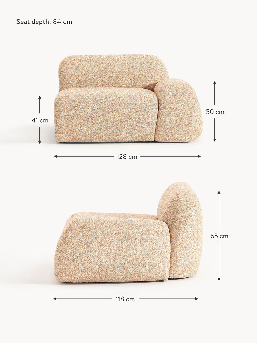 Wolke Bouclé Corner Module