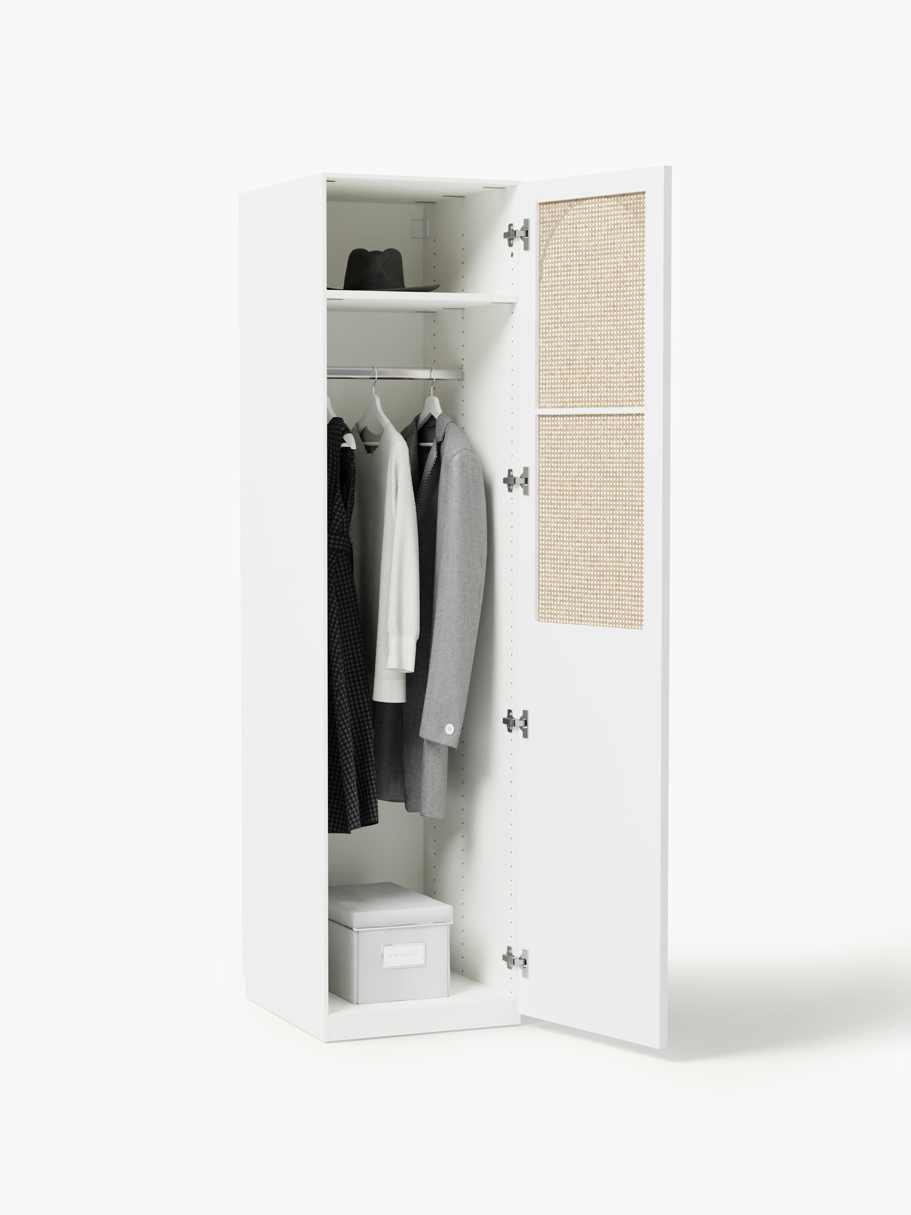 Jeanne Modular Hinged Door Wardrobe, 50 cm Wide, in various sizes