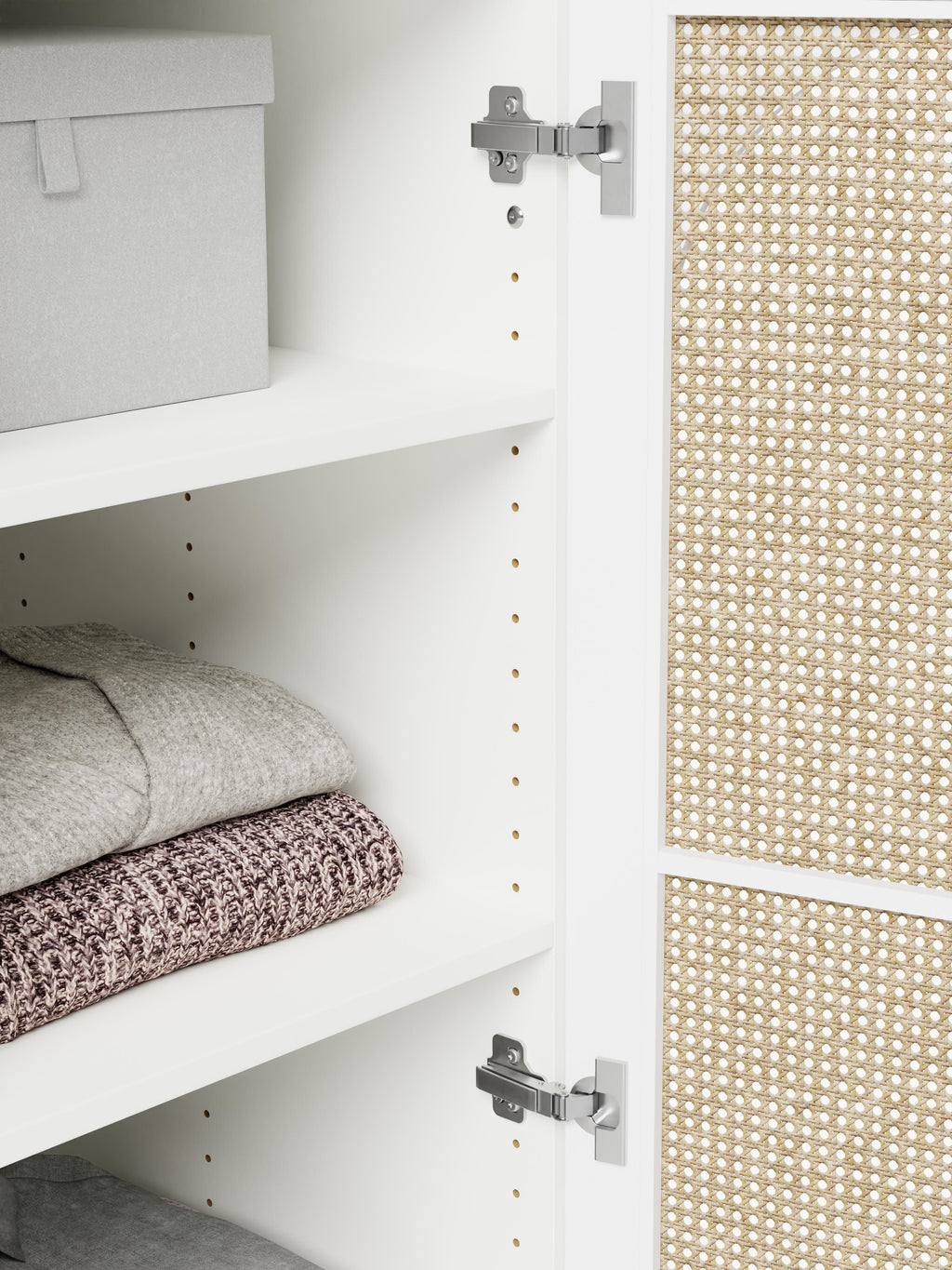 Jeanne Modular Hinged Door Wardrobe, 50 cm Wide, in various sizes