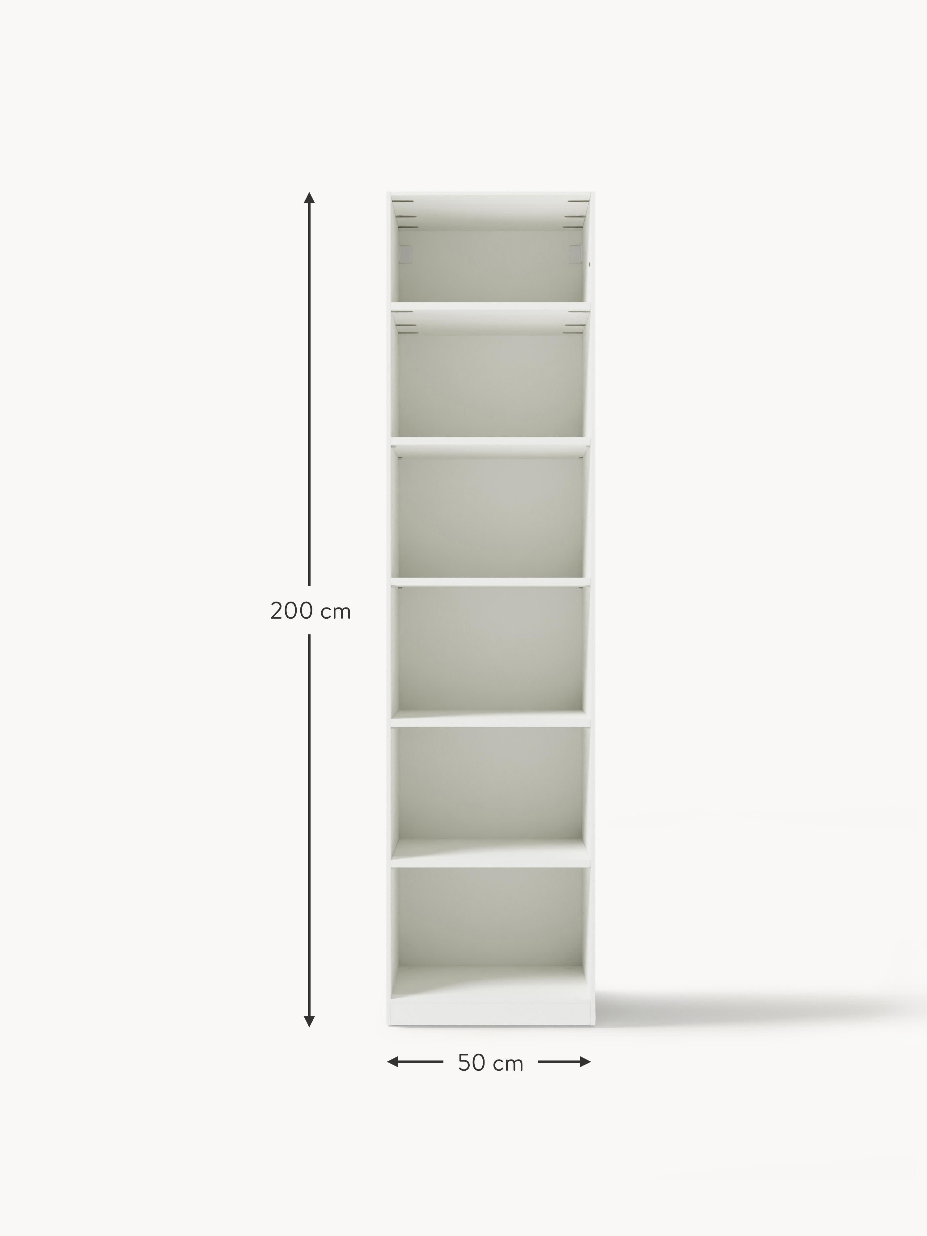 Jeanne Modular Hinged Door Wardrobe, 50 cm Wide, in various sizes