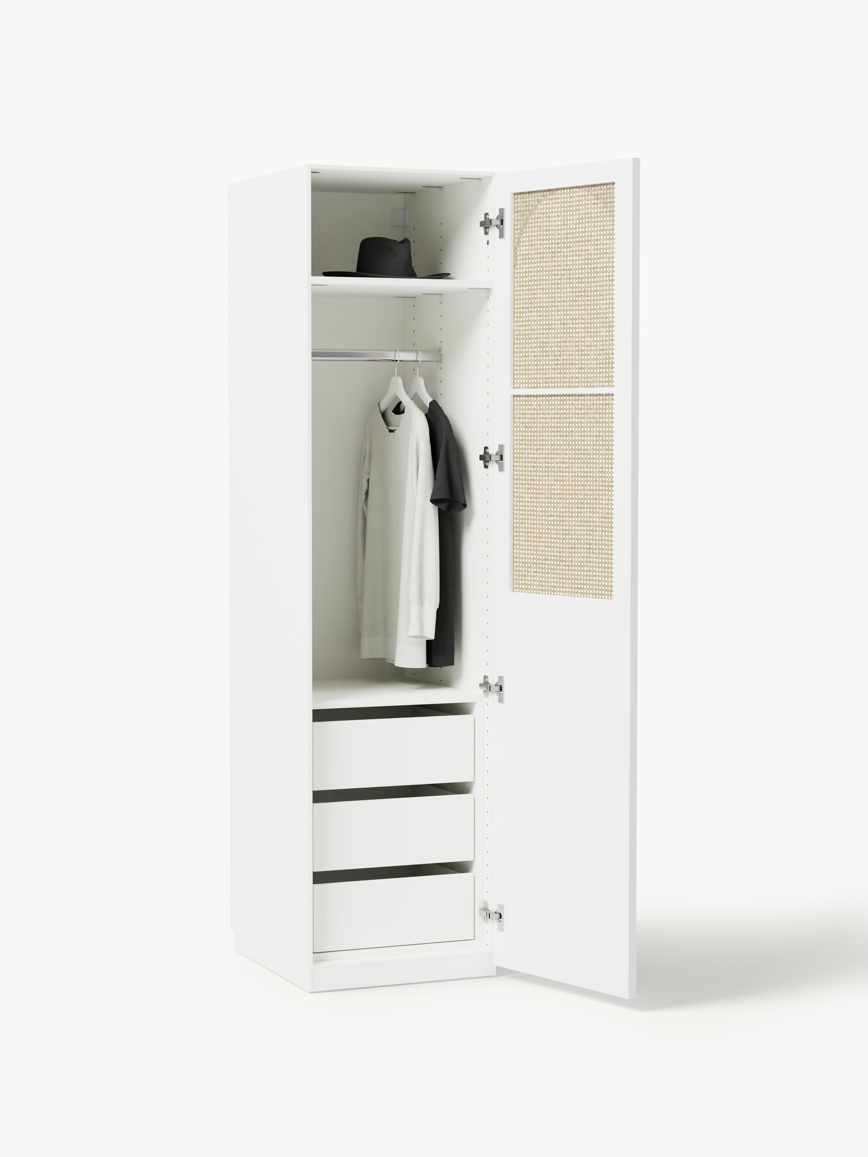 Jeanne Modular Hinged Door Wardrobe, 50 cm Wide, in various sizes