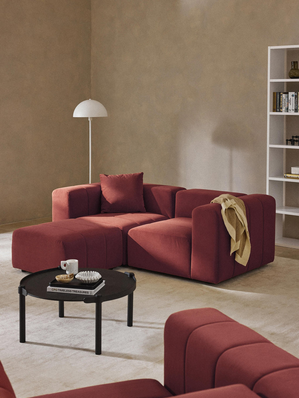 Lena Velvet Ottoman