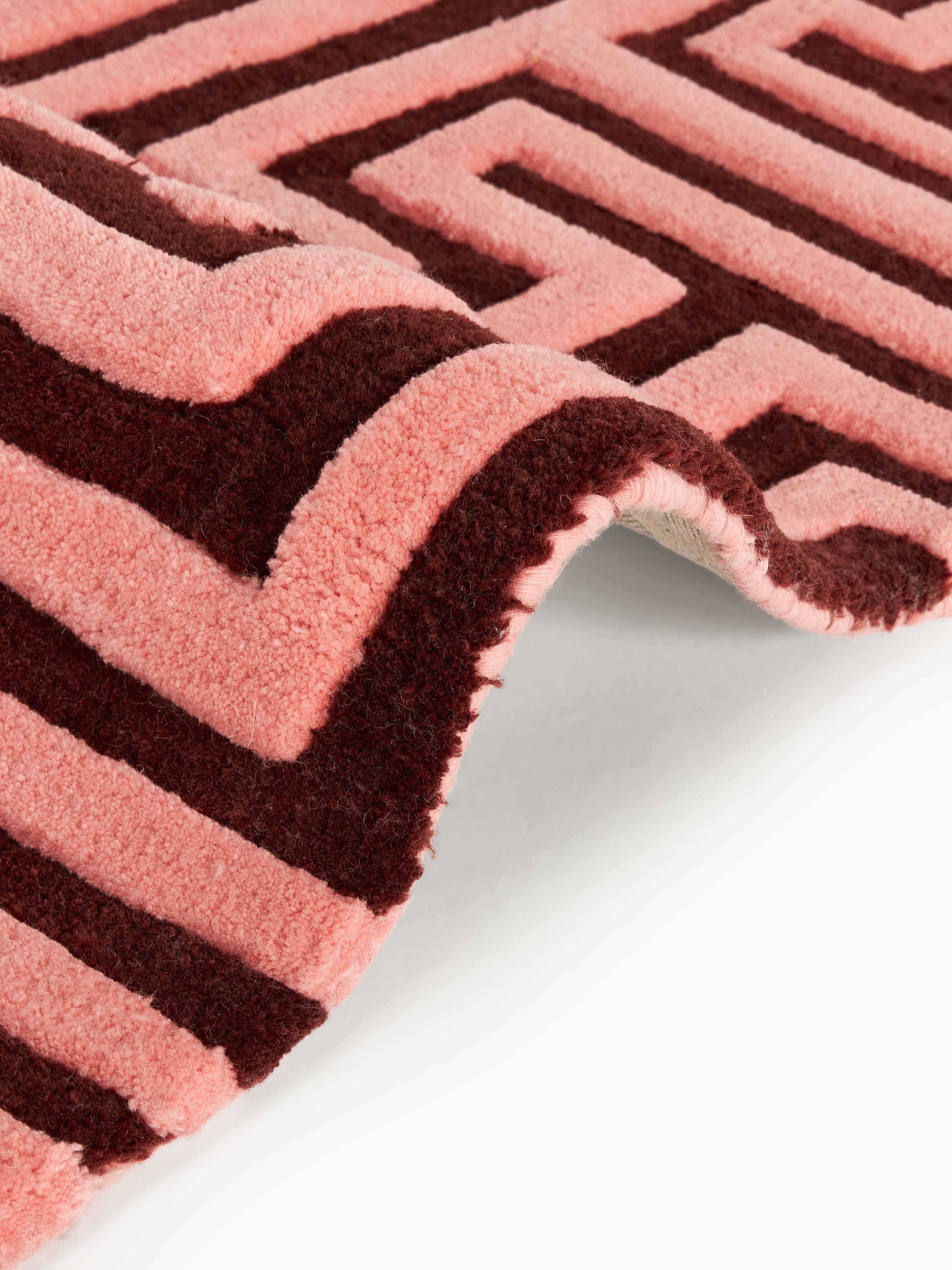 Monty High-Low Wool Rug, Hand-Tufted
