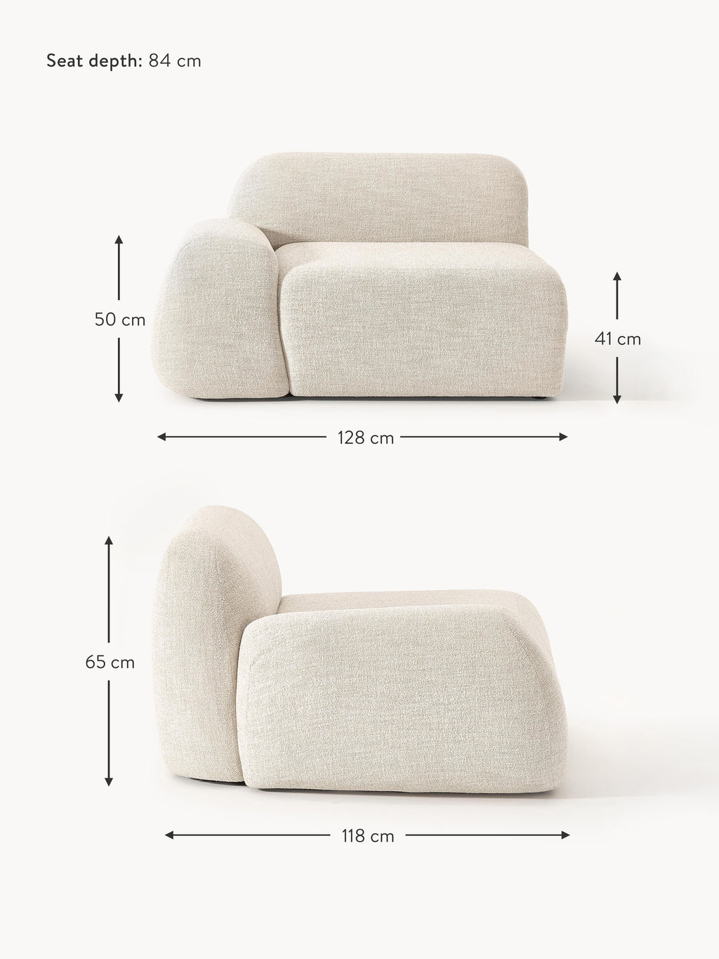 Wolke Bouclé Corner Module