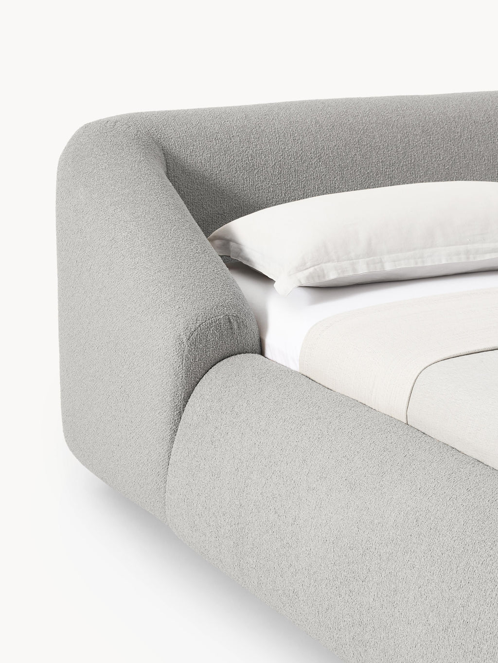 Sofia Upholstered Bouclé Bed