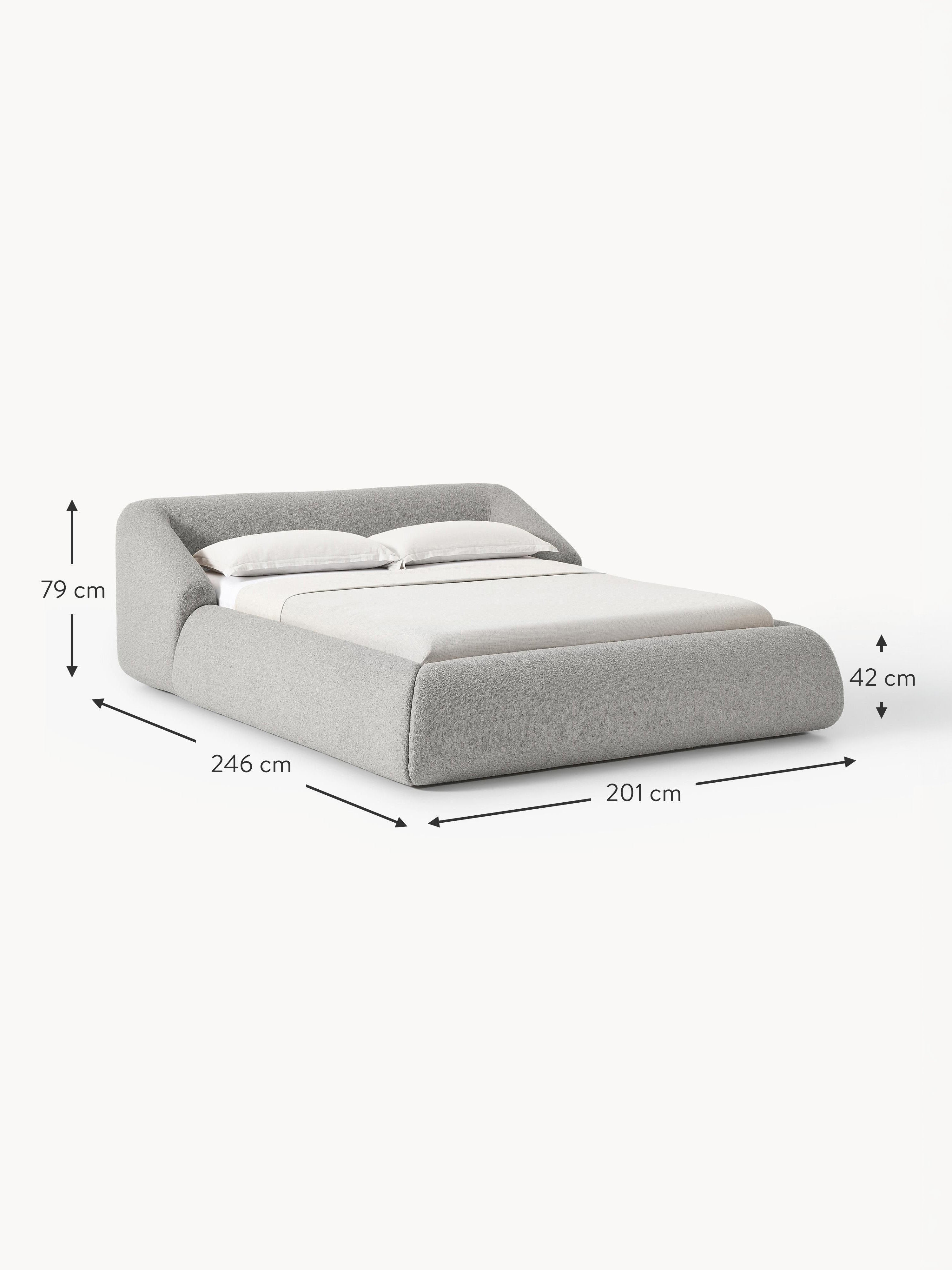 Sofia Upholstered Bouclé Bed