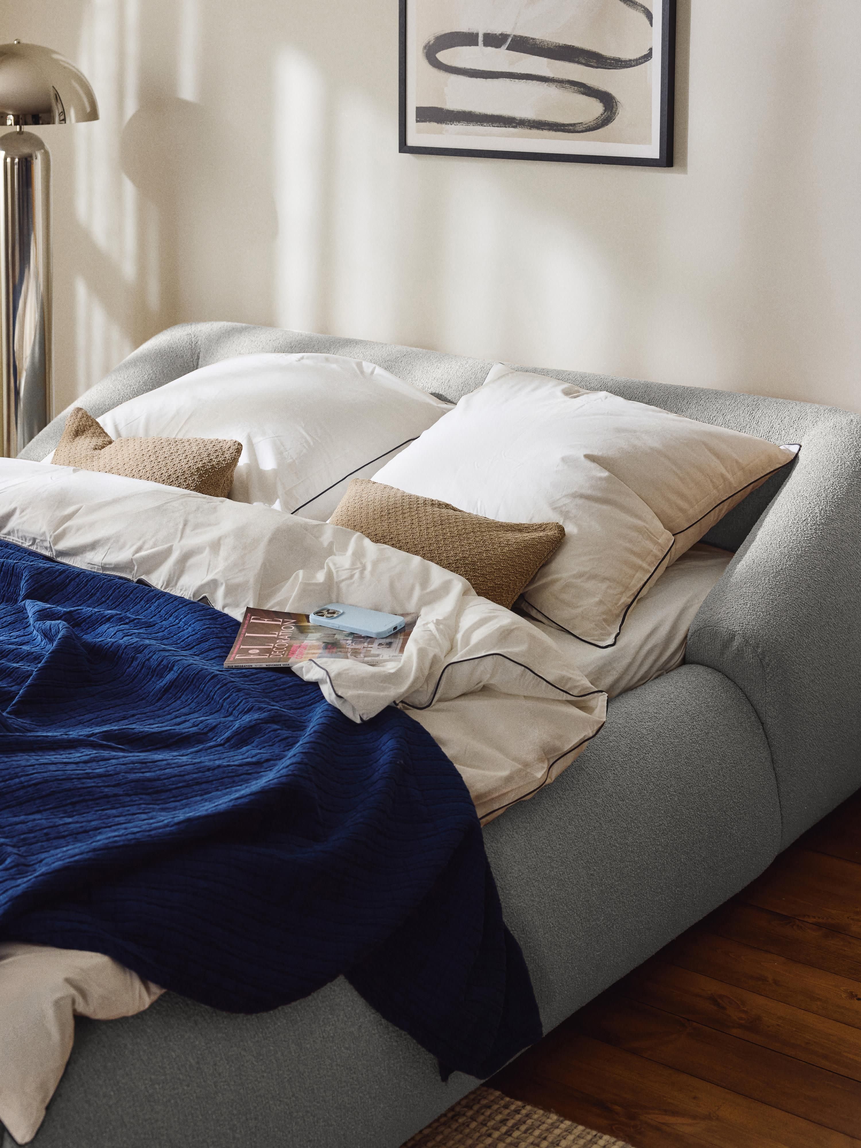 Sofia Upholstered Bouclé Bed