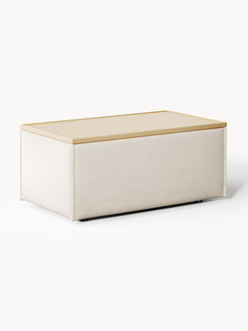Gallery image 1 - Linen Blend Ottoman Lennon with Storage