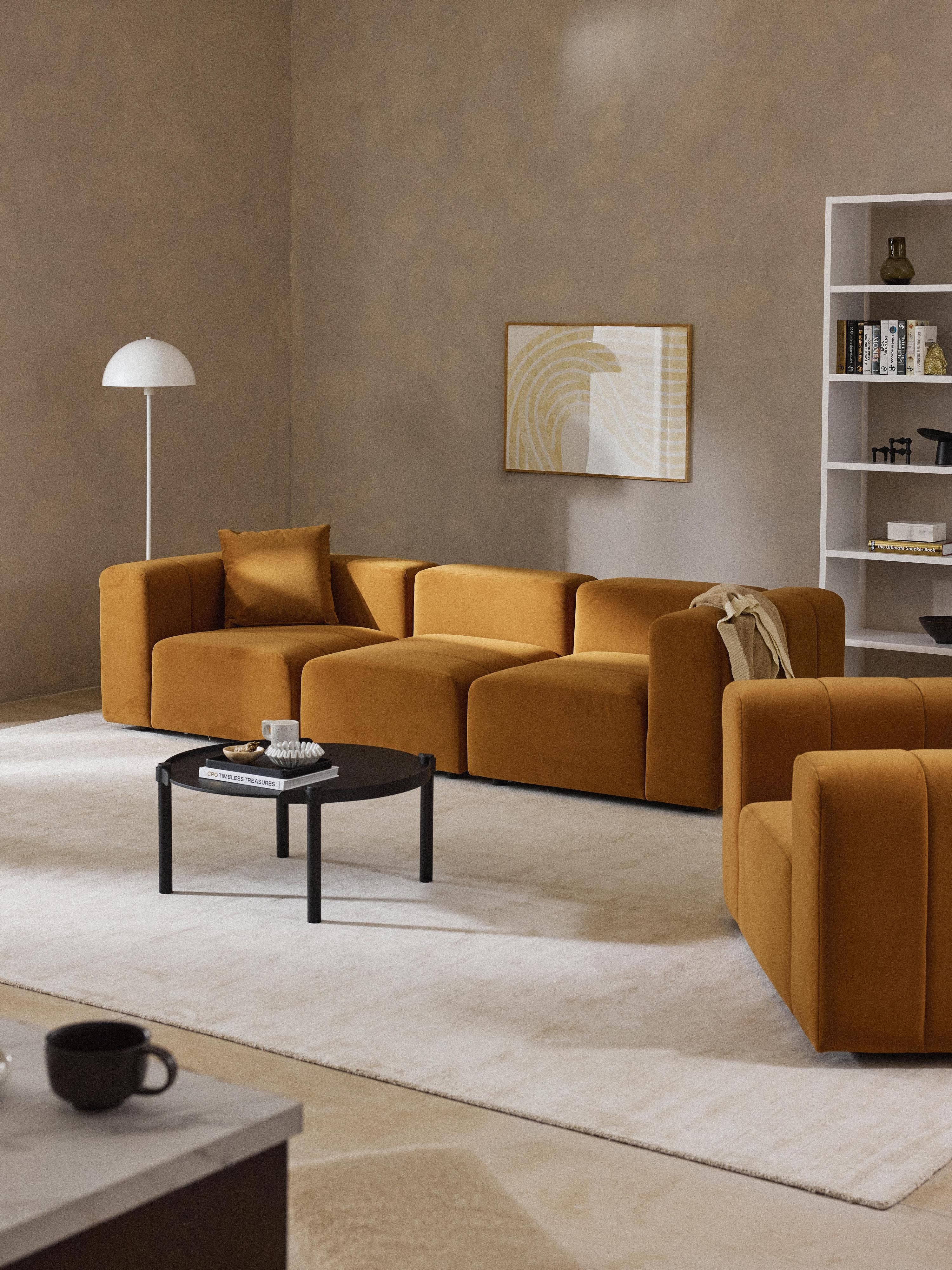 Lena Modular Velvet Sofa (4-seater)