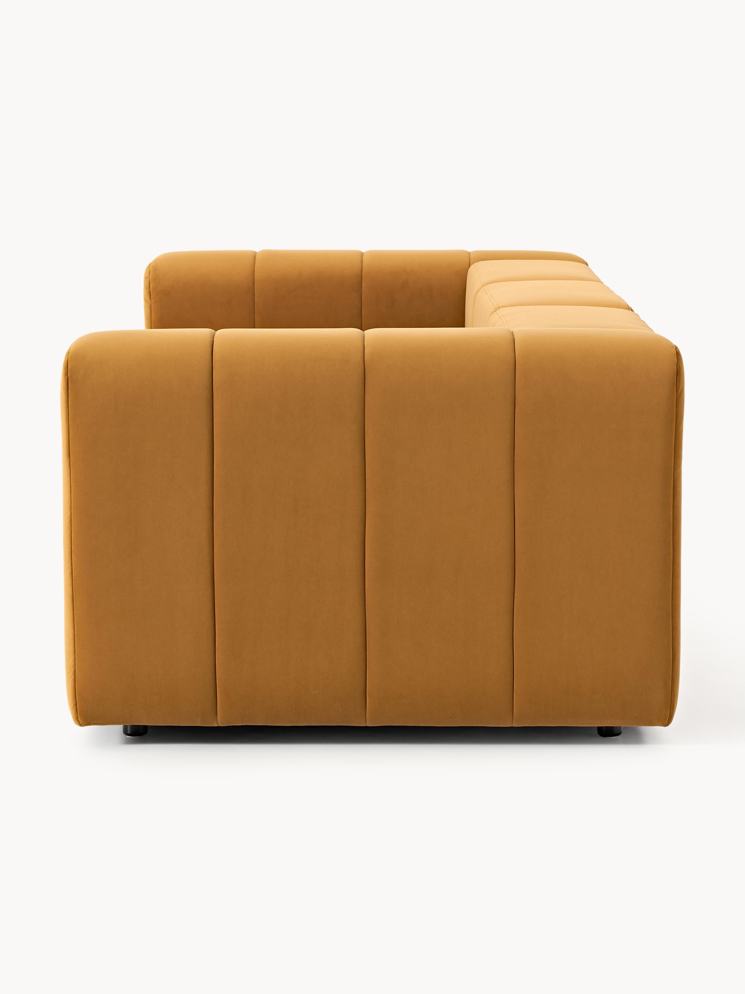Lena Modular Velvet Sofa (4-seater)