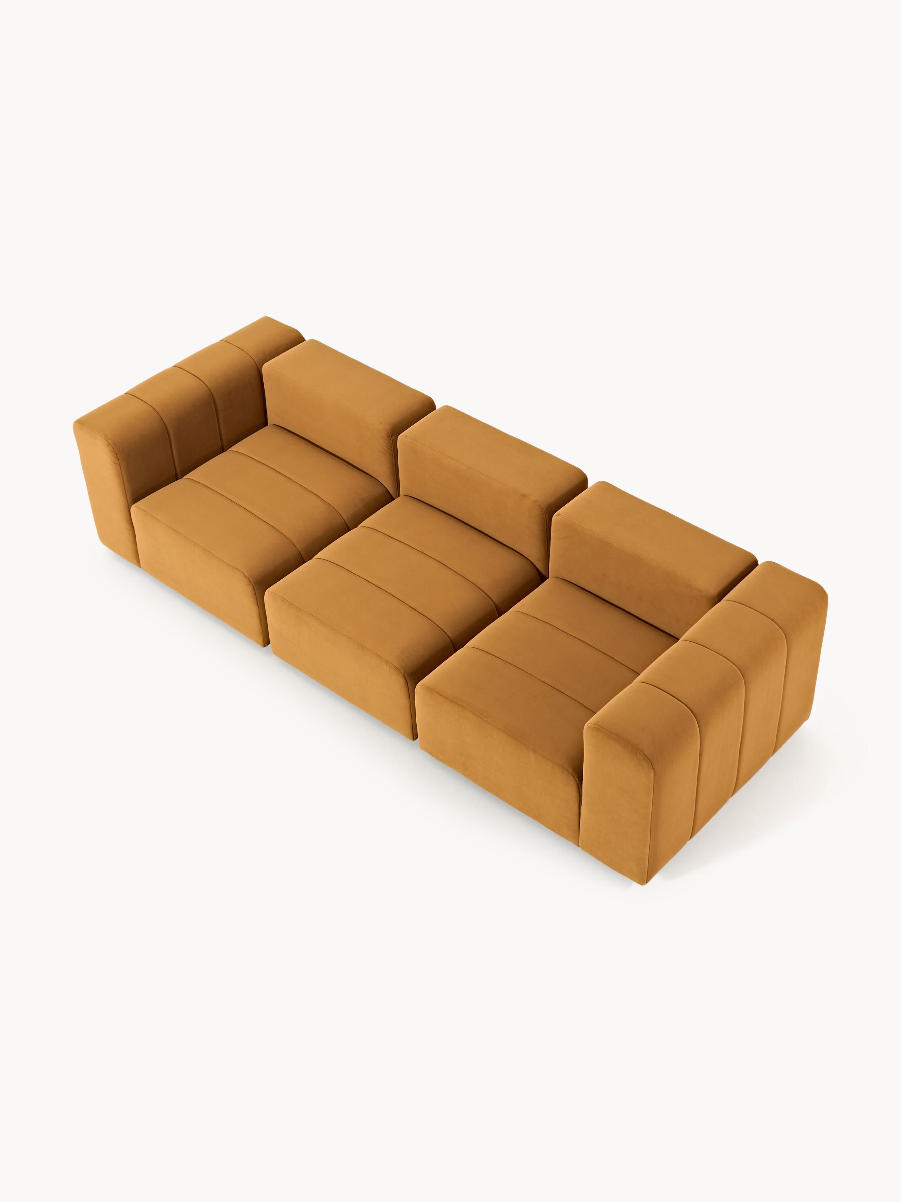 Lena Modular Velvet Sofa (4-seater)