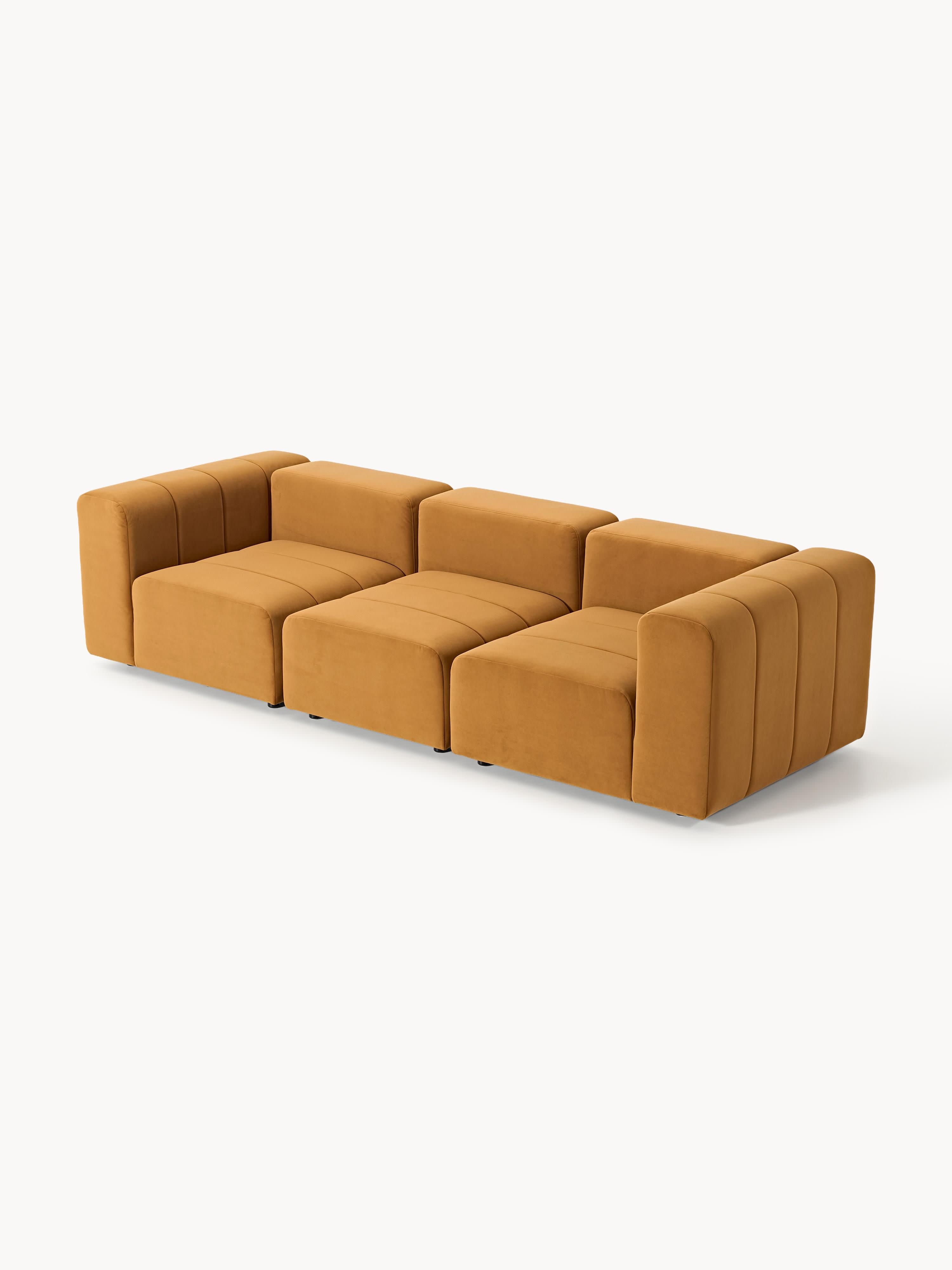 Lena Modular Velvet Sofa (4-seater)