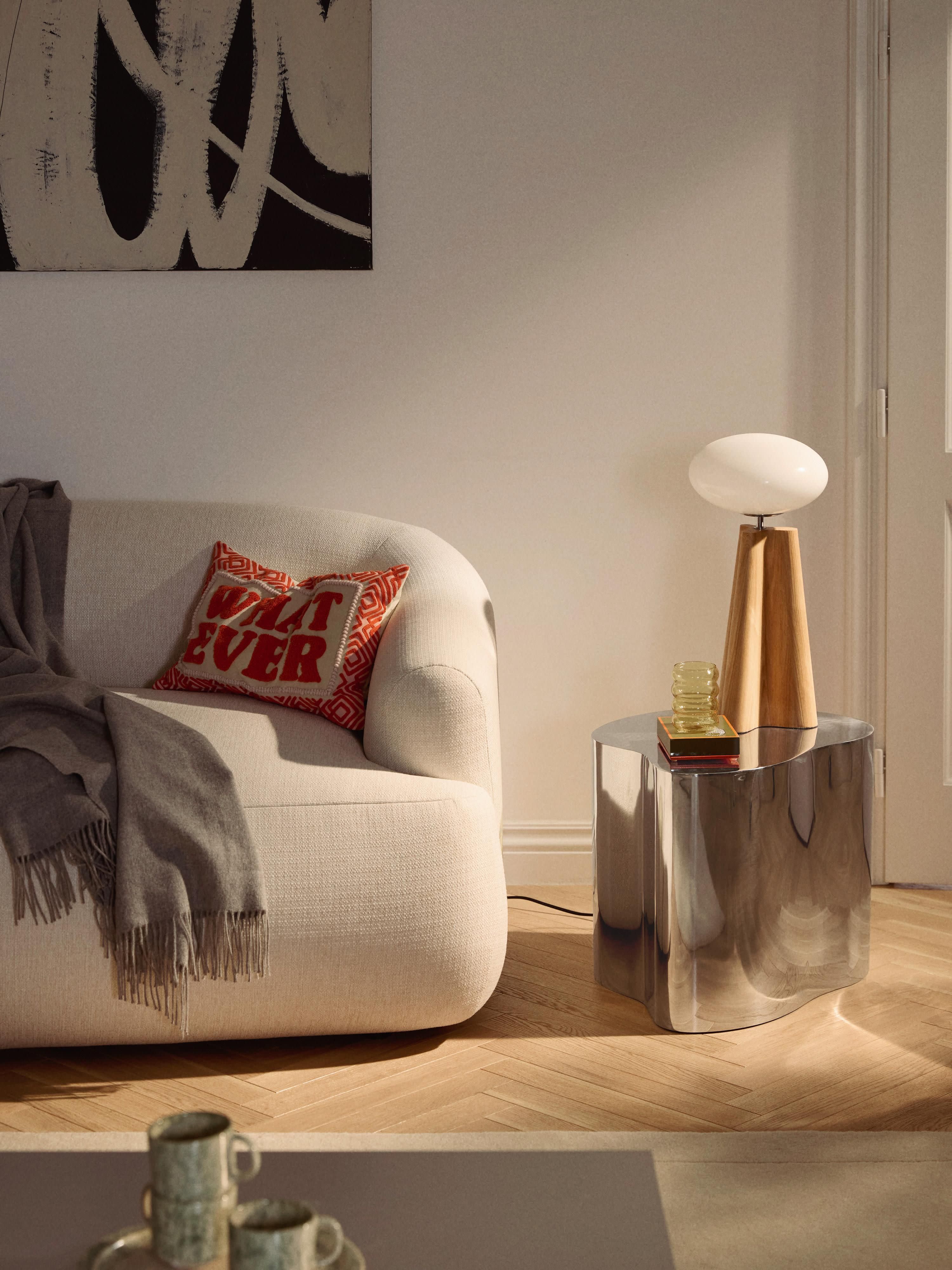 Dale Metal Side Table in Organic Shape