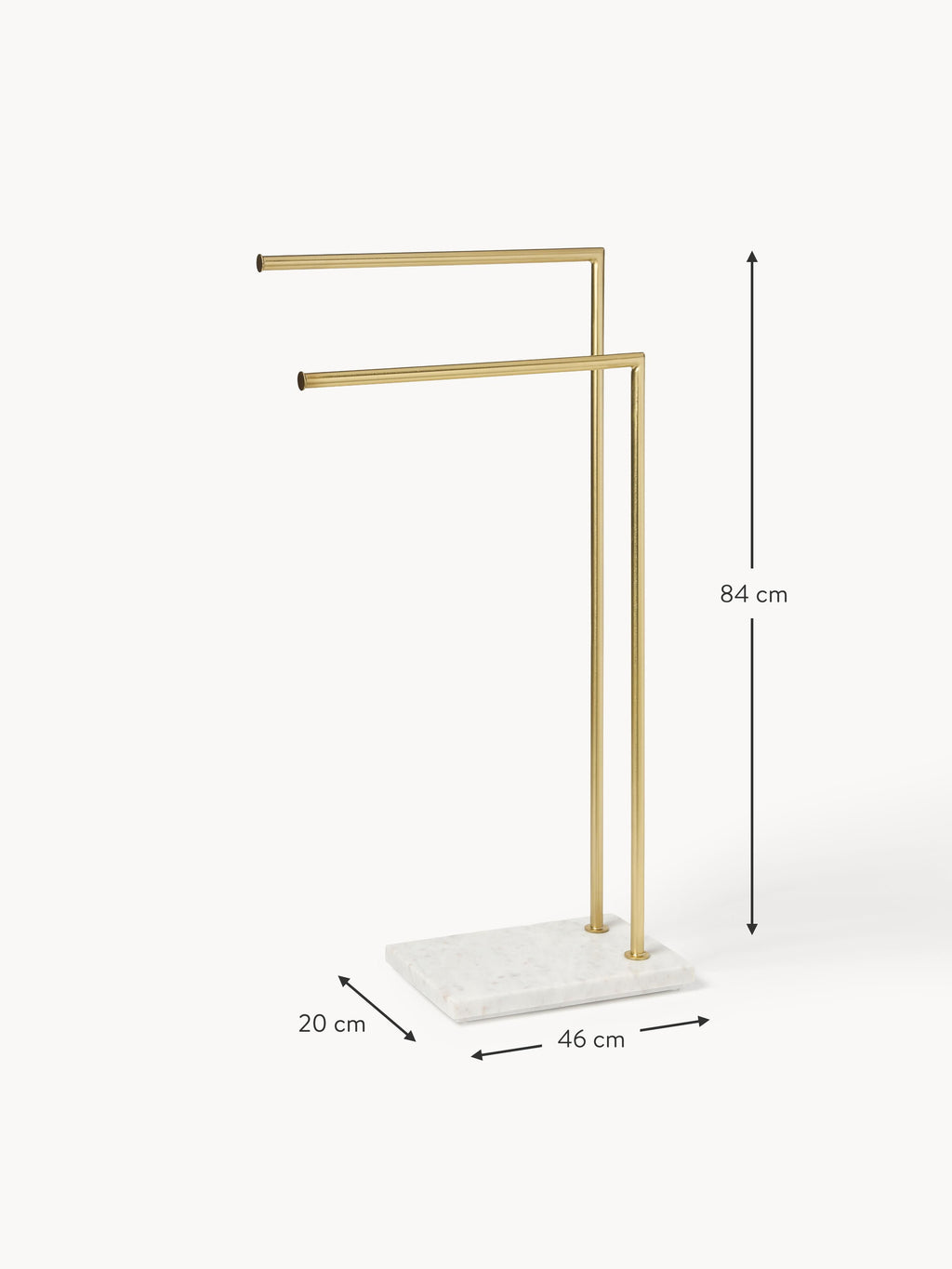 Simba Towel Stand with Marble Base