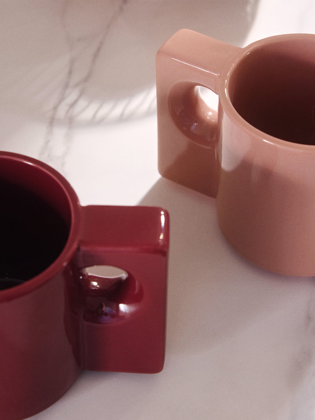 Keira Porcelain Mugs, Set of 2