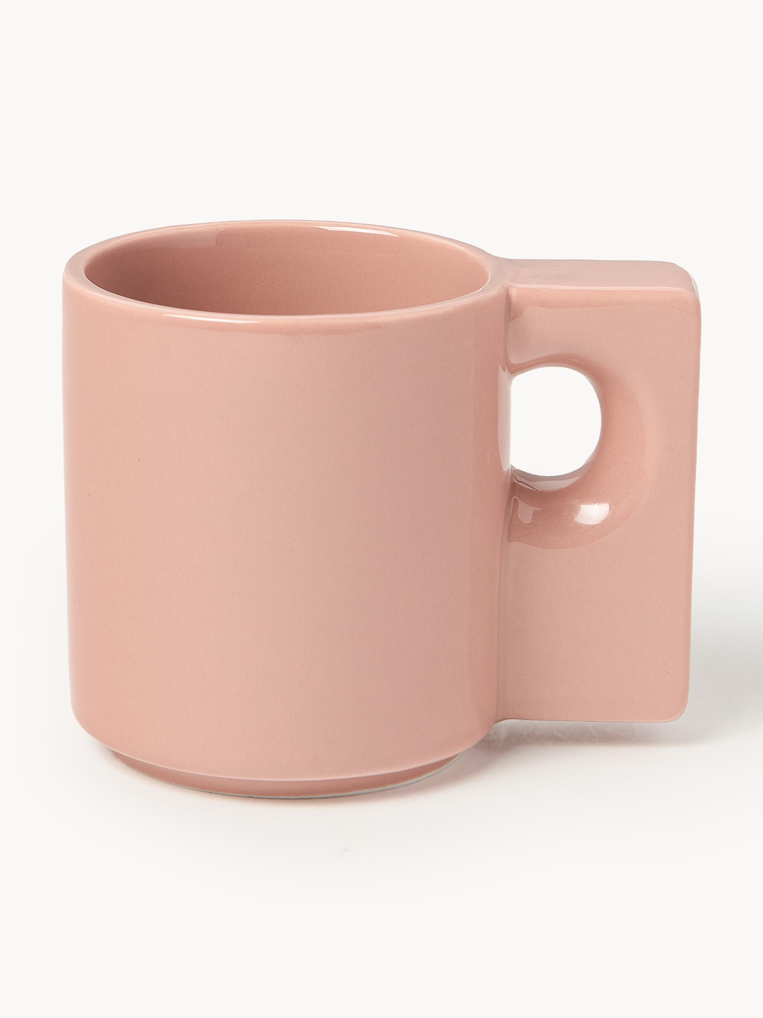 Keira Porcelain Mugs, Set of 2