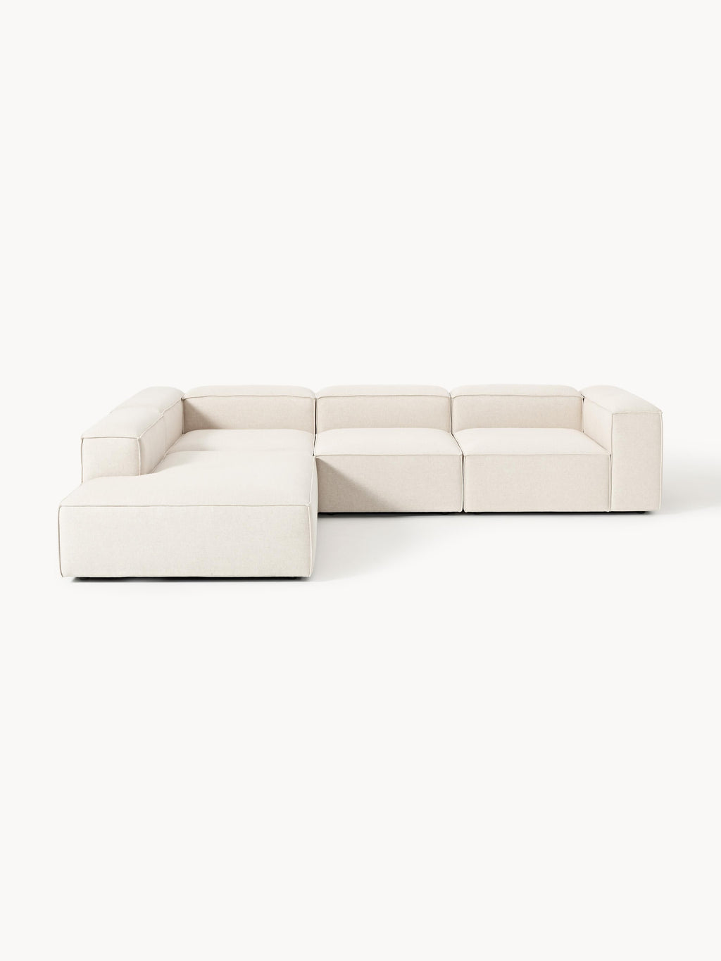 Lennon Linen Blend Modular Corner Sofa (4-seater)