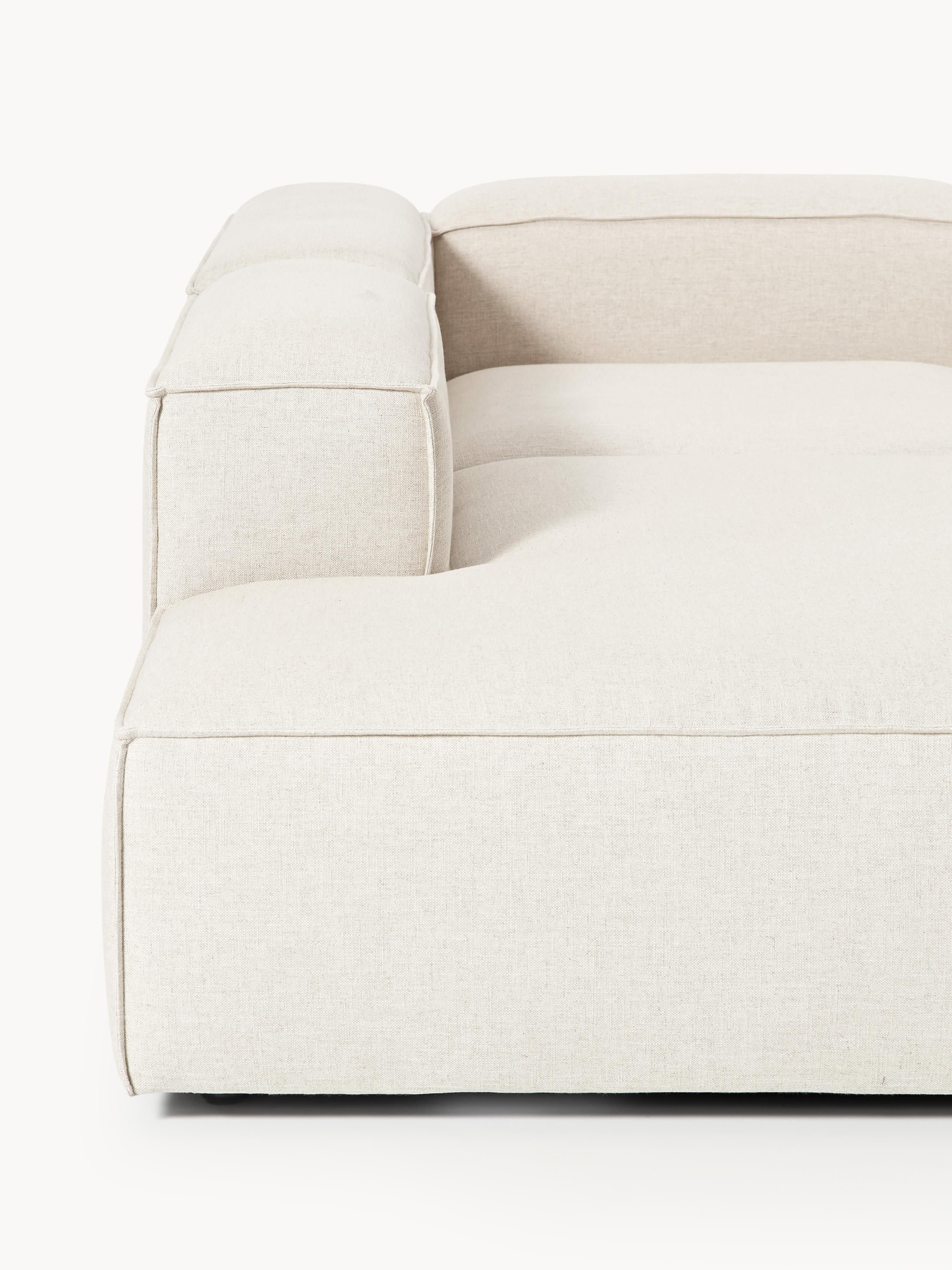 Lennon Linen Blend Modular Corner Sofa (4-seater)