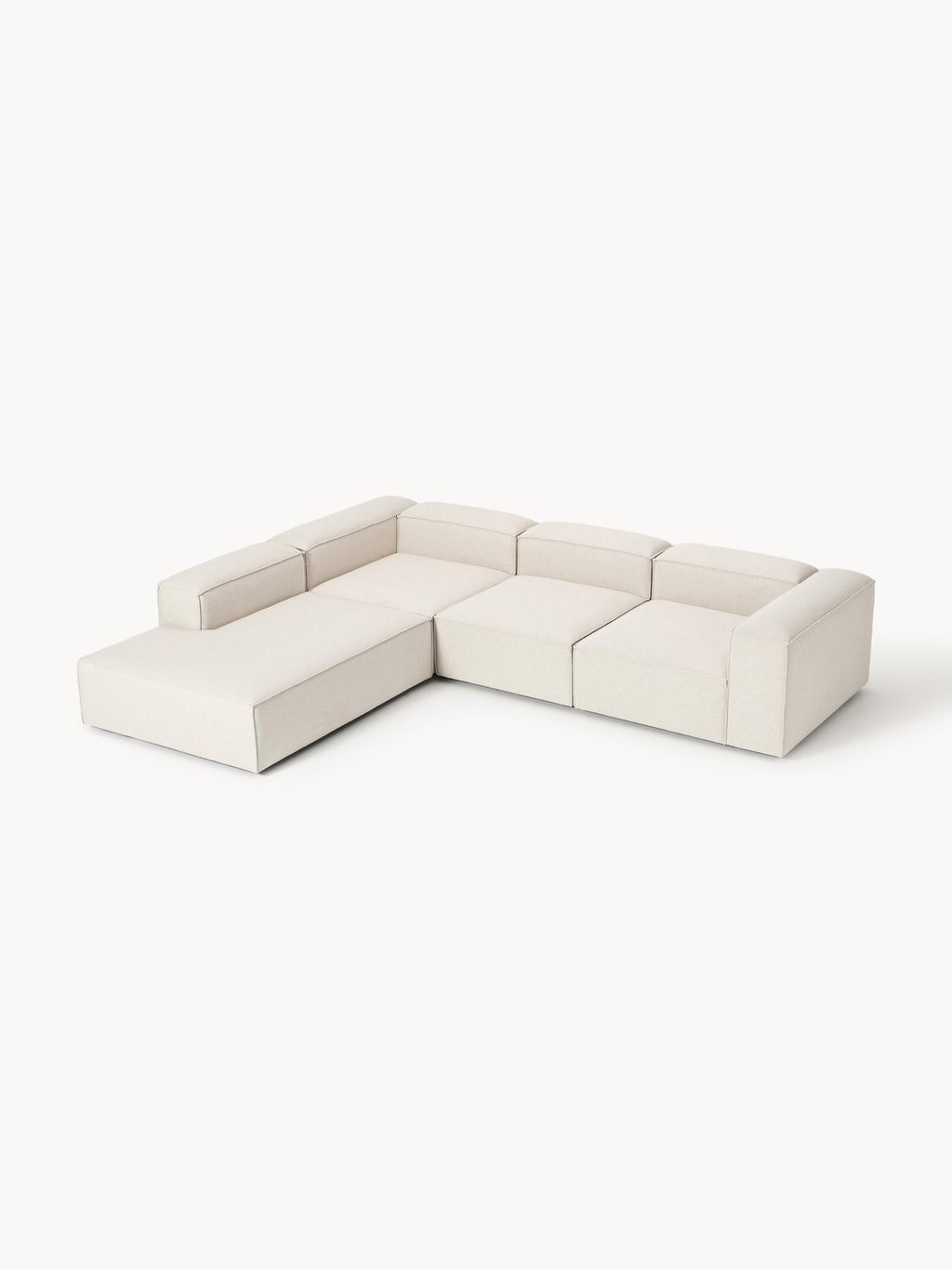 Gallery image 1 - Linen Blend Modular Corner Sofa Lennon (4-seater)