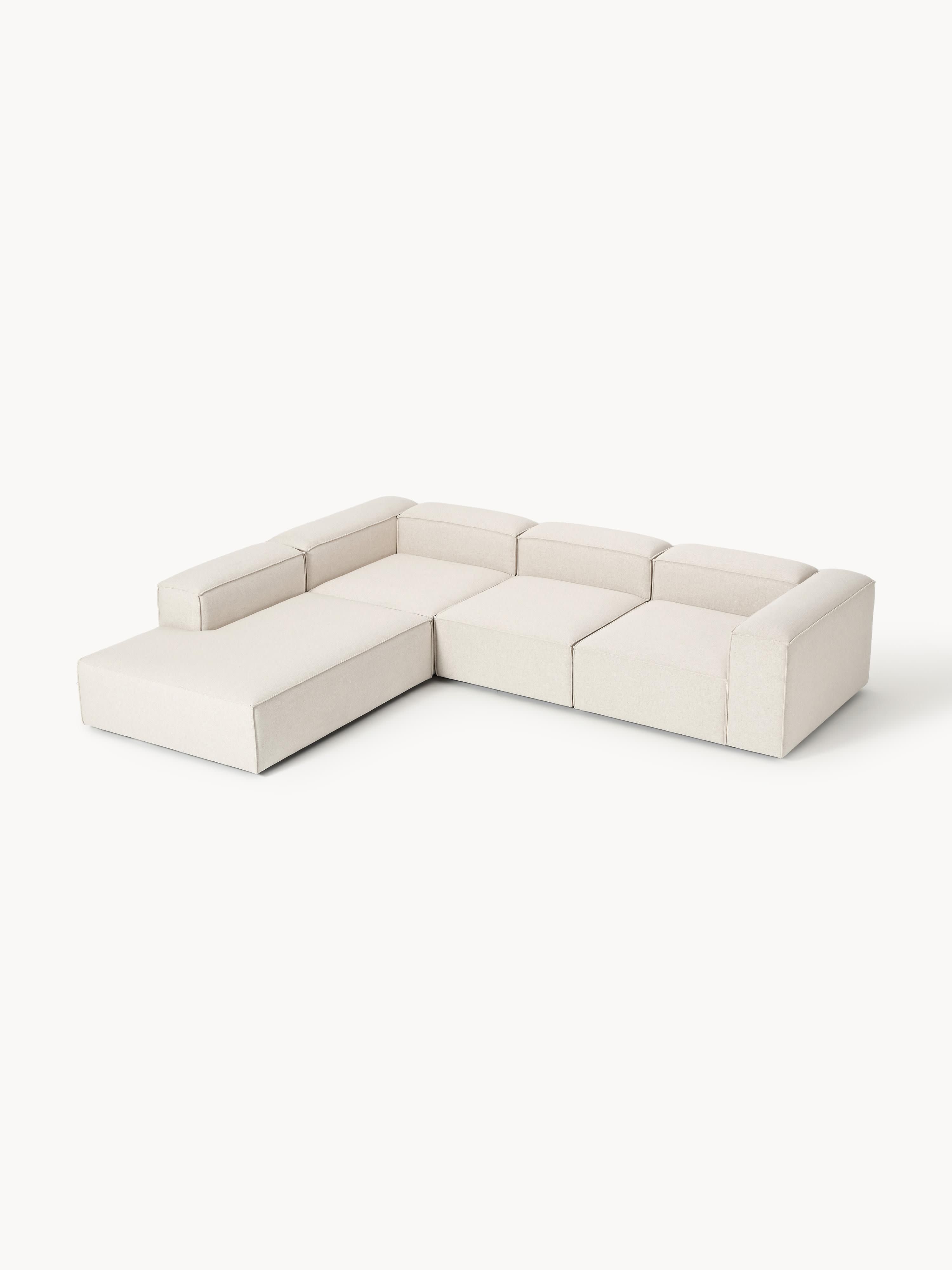 Gallery image 1 - Linen Blend Modular Corner Sofa Lennon (4-seater)