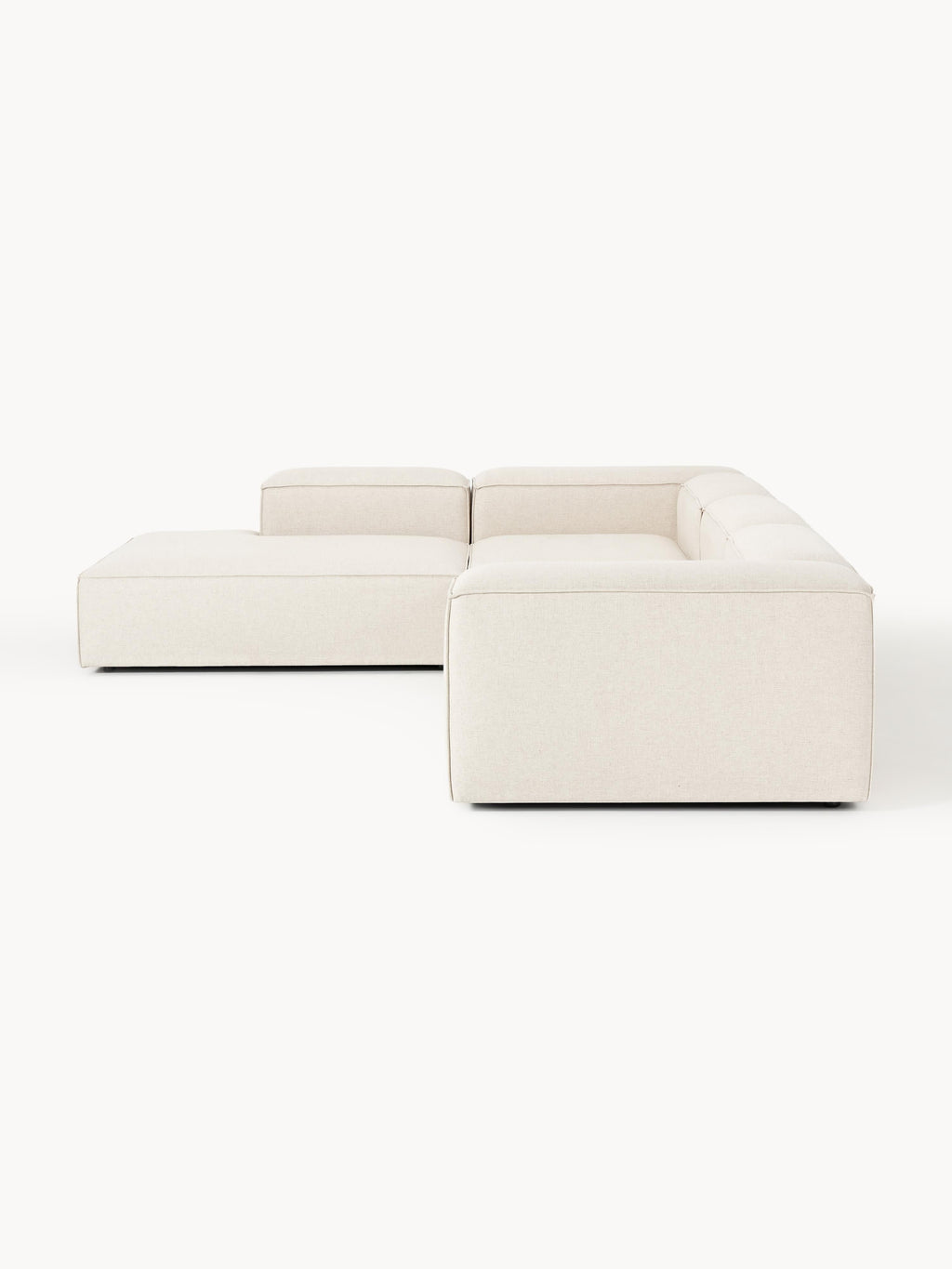 Lennon Linen Blend Modular Corner Sofa (4-seater)