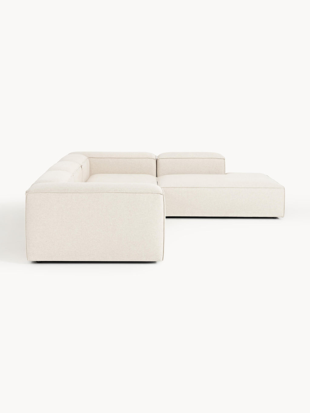 Lennon Linen Blend Modular Corner Sofa (4-seater)