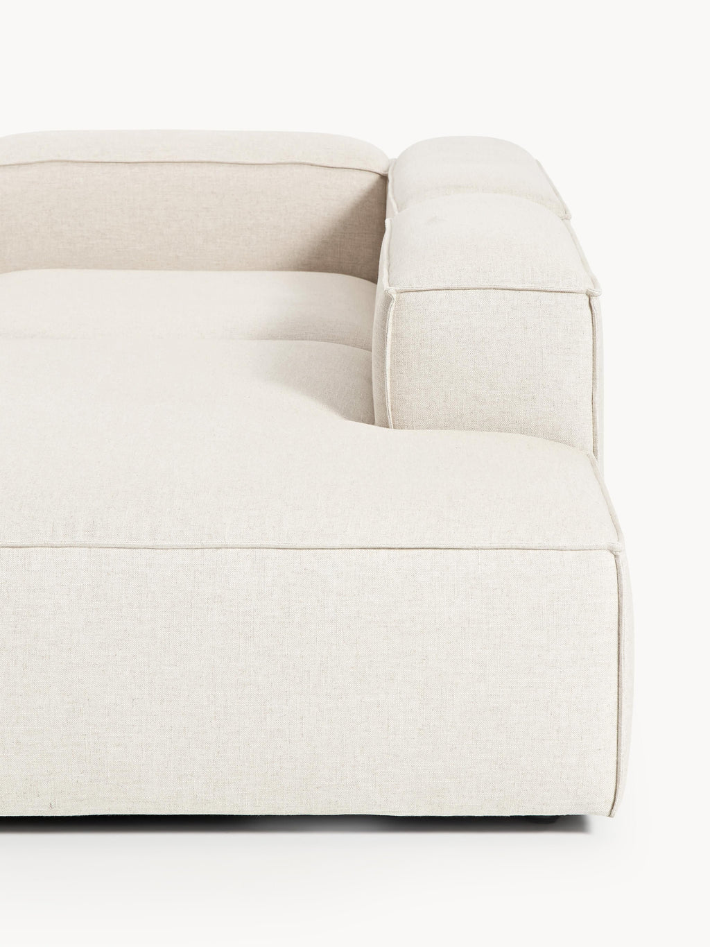 Lennon Linen Blend Modular Corner Sofa (4-seater)