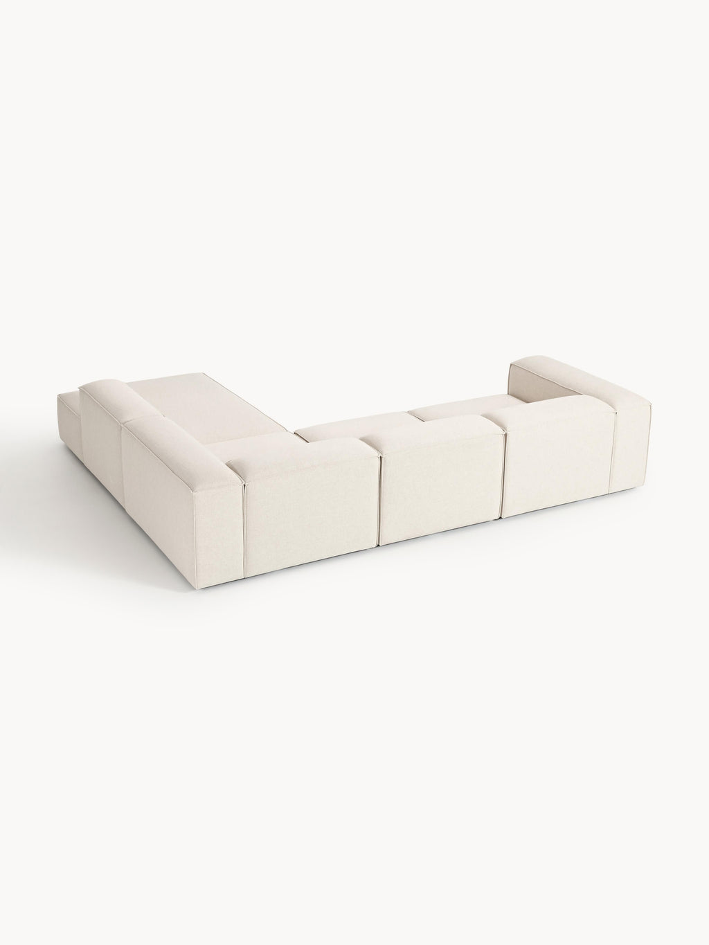 Lennon Linen Blend Modular Corner Sofa (4-seater)