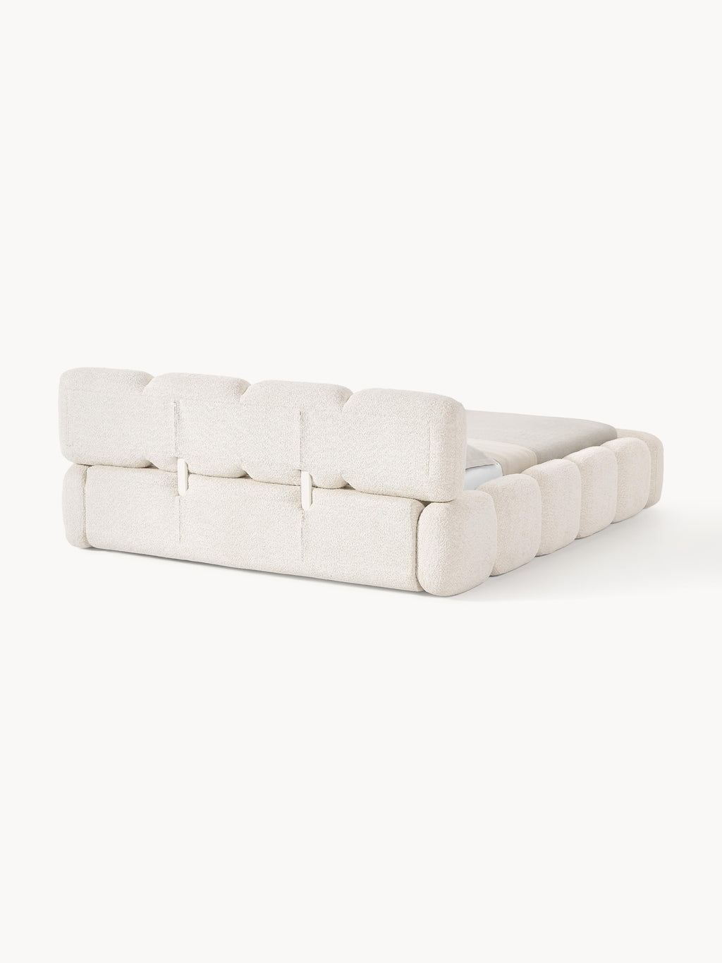 Tayla Upholstered Teddy Bouclé Bed with Storage