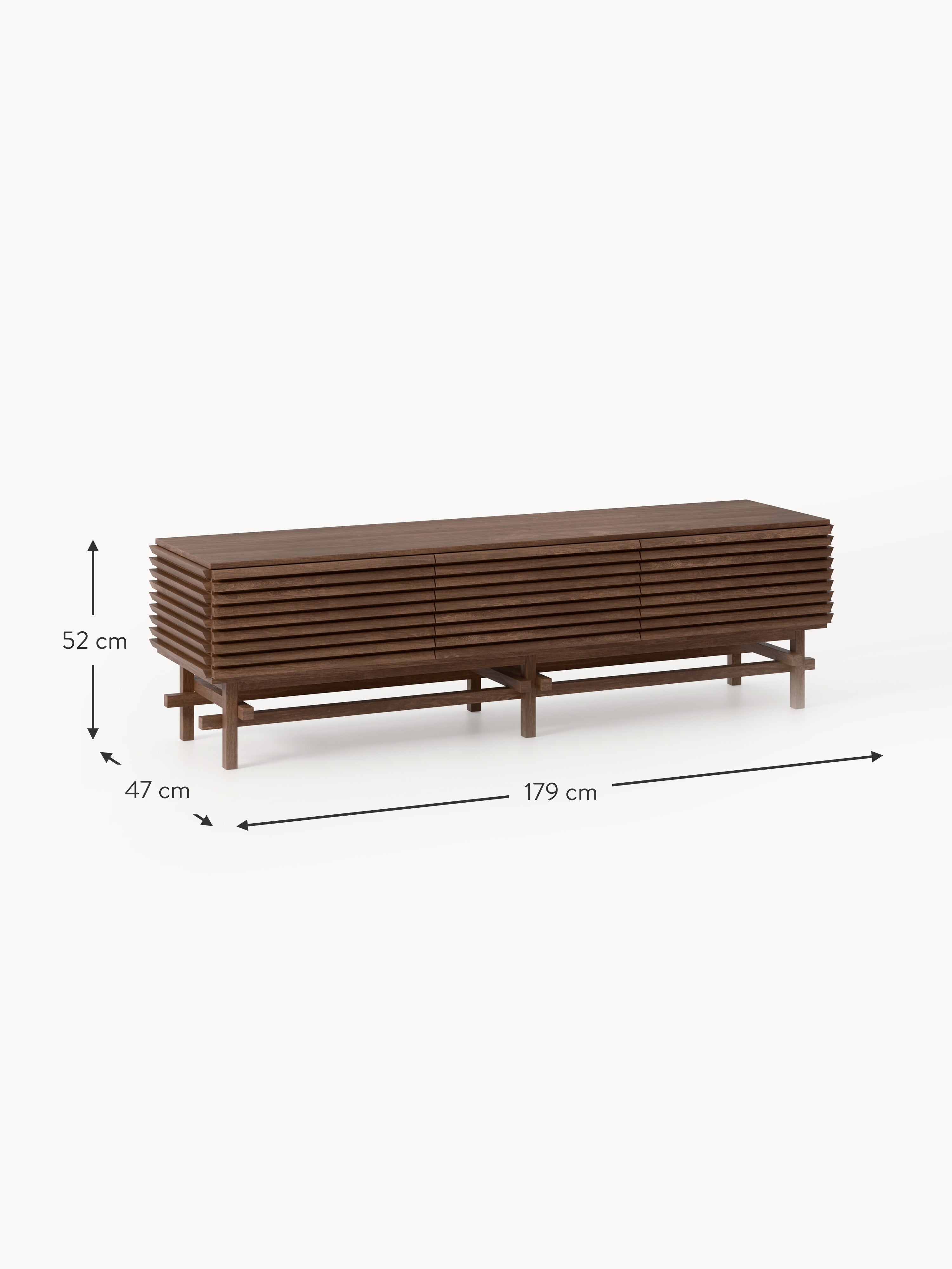 Pierce Small Oak Wood Lowboard