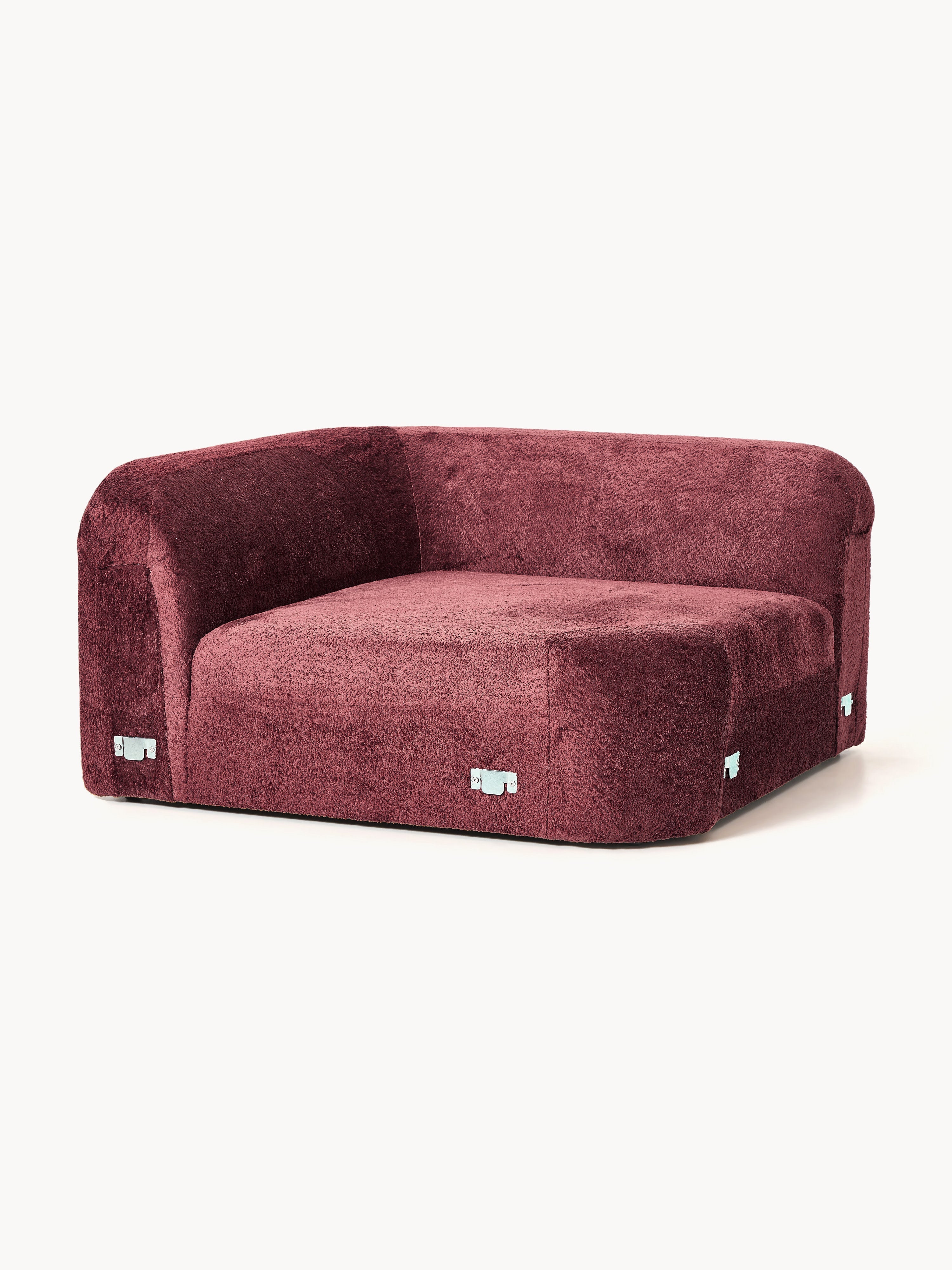 Wolke Round Teddy Bouclé Corner Module