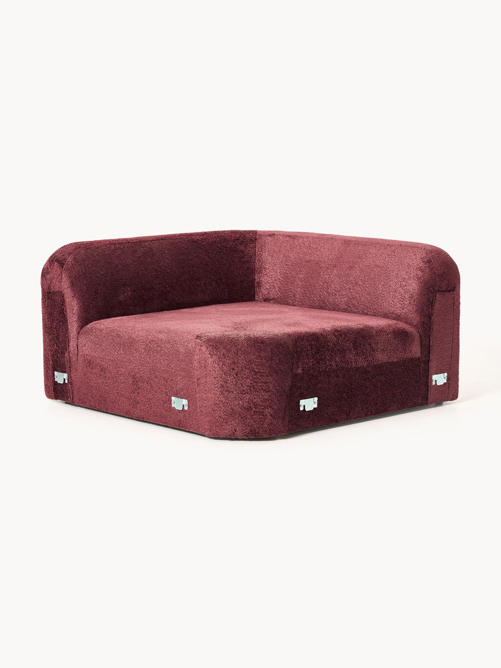 Wolke Round Teddy Bouclé Corner Module
