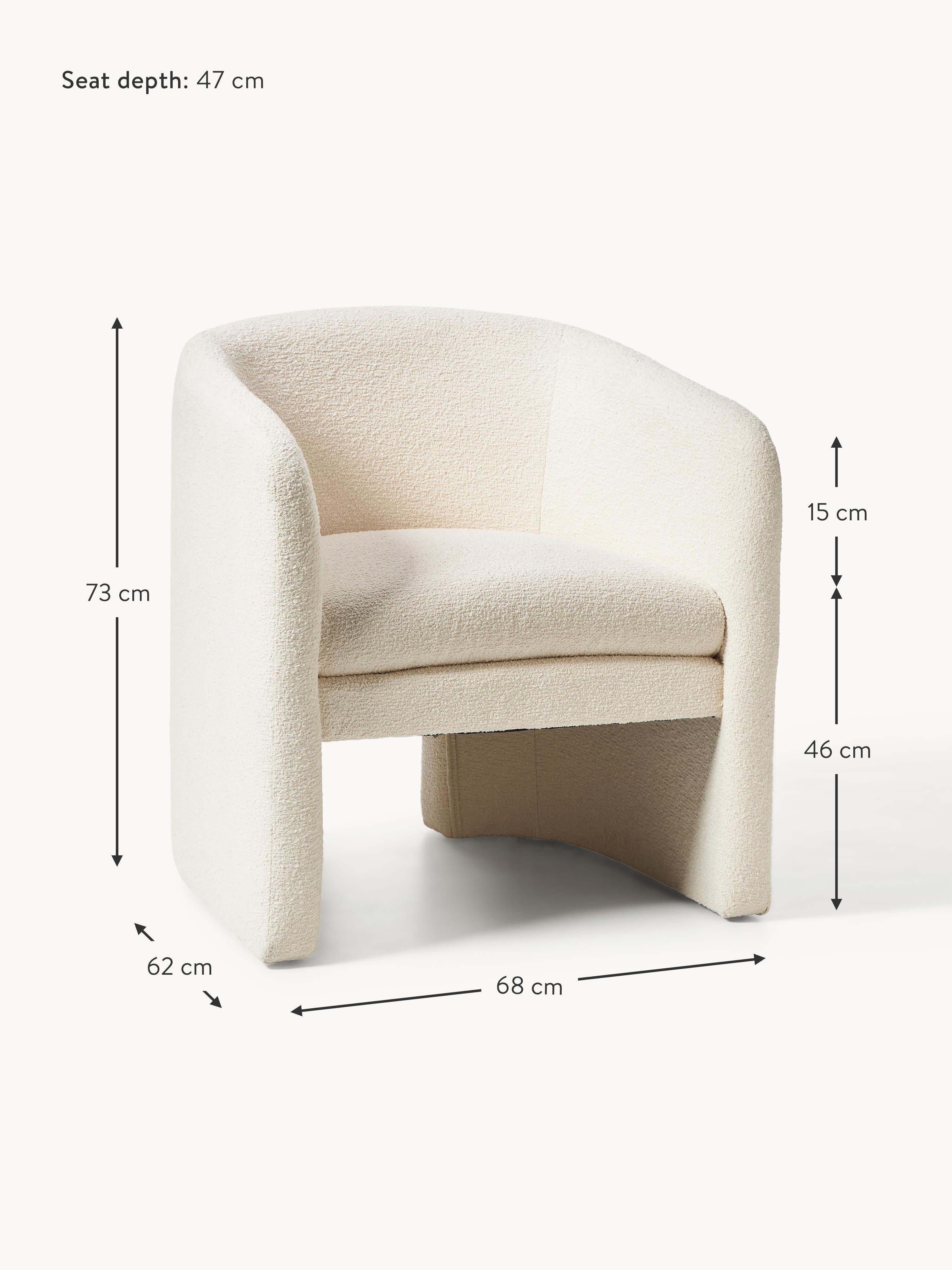 Mairo Bouclé Lounge Chair