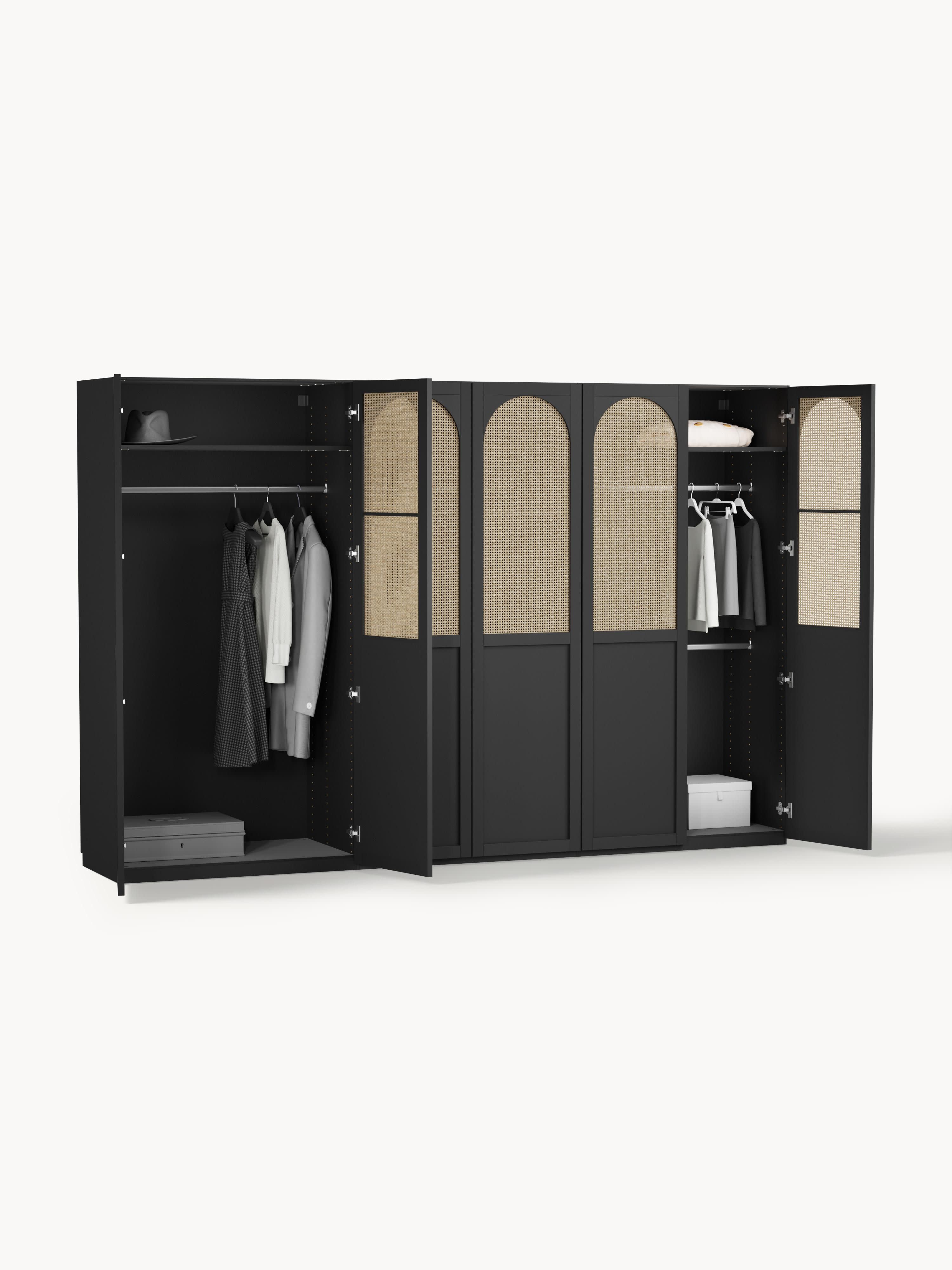 Jeanne Modular Hinged Door Wardrobe, 300 cm Wide, in various sizes