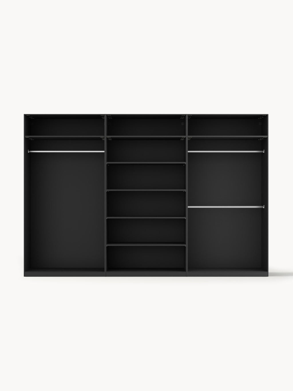 Jeanne Modular Hinged Door Wardrobe, 300 cm Wide, in various sizes