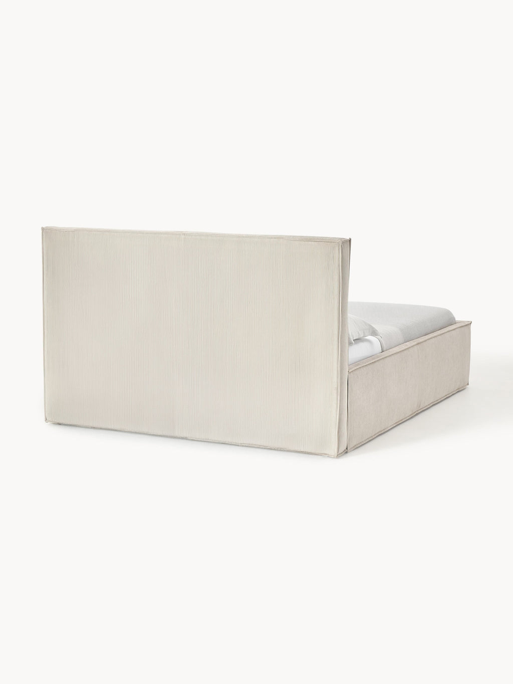 Dream Upholstered Corduroy Bed with Storage Space