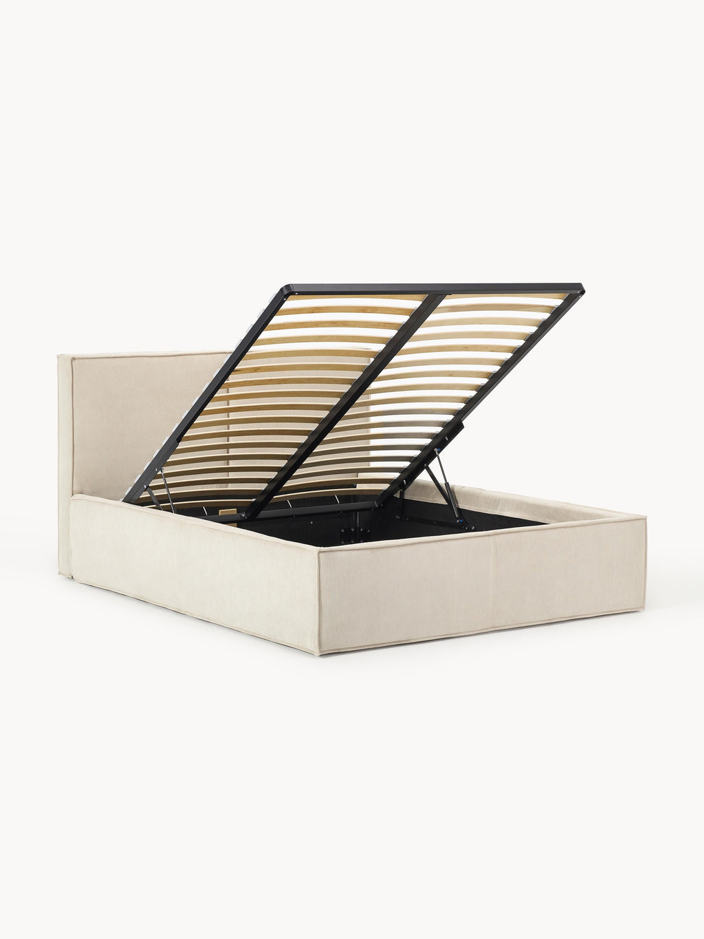Dream Upholstered Corduroy Bed with Storage Space