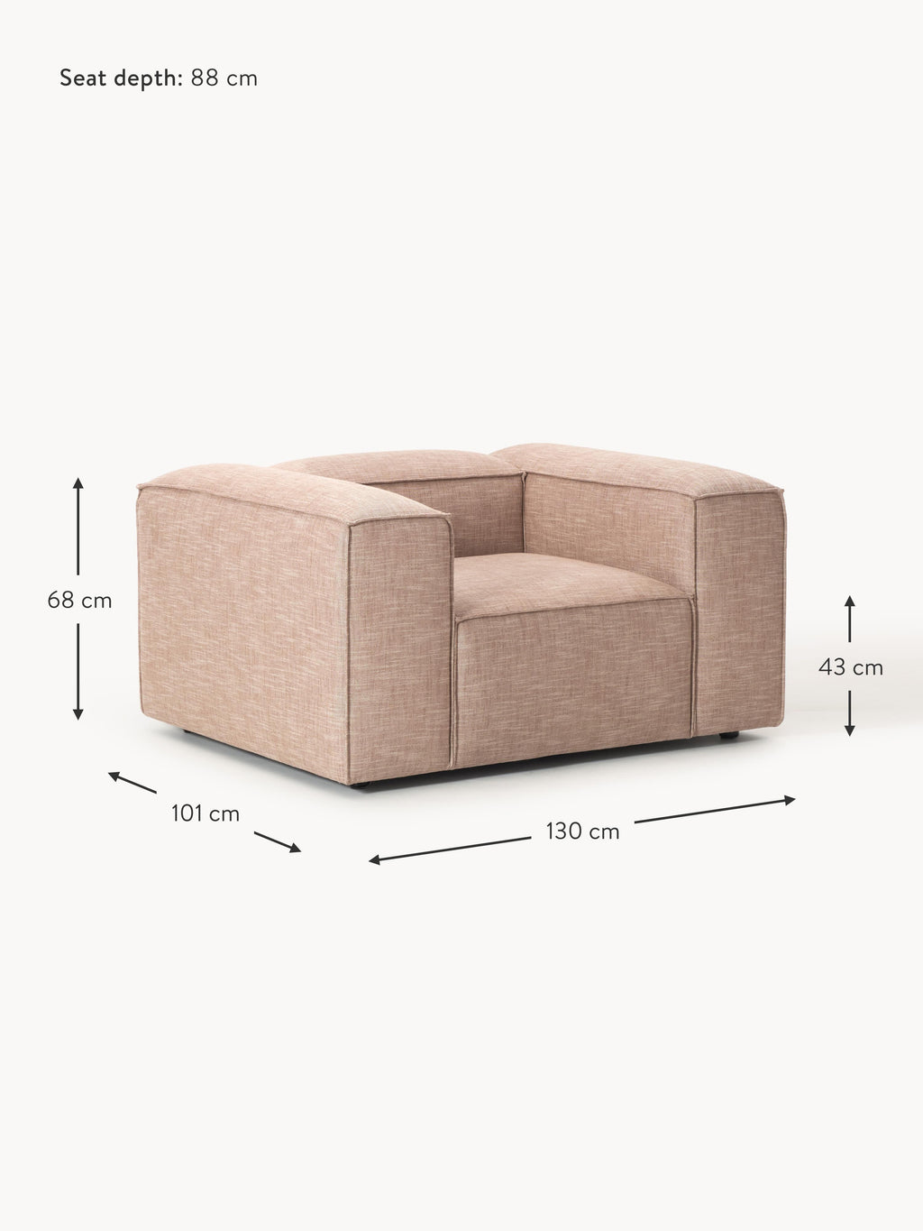 Lennon Linen Blend Armchair