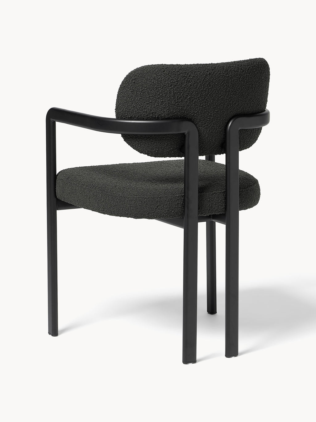 Adrien Upholstered Bouclé Dining Chair with Armrests