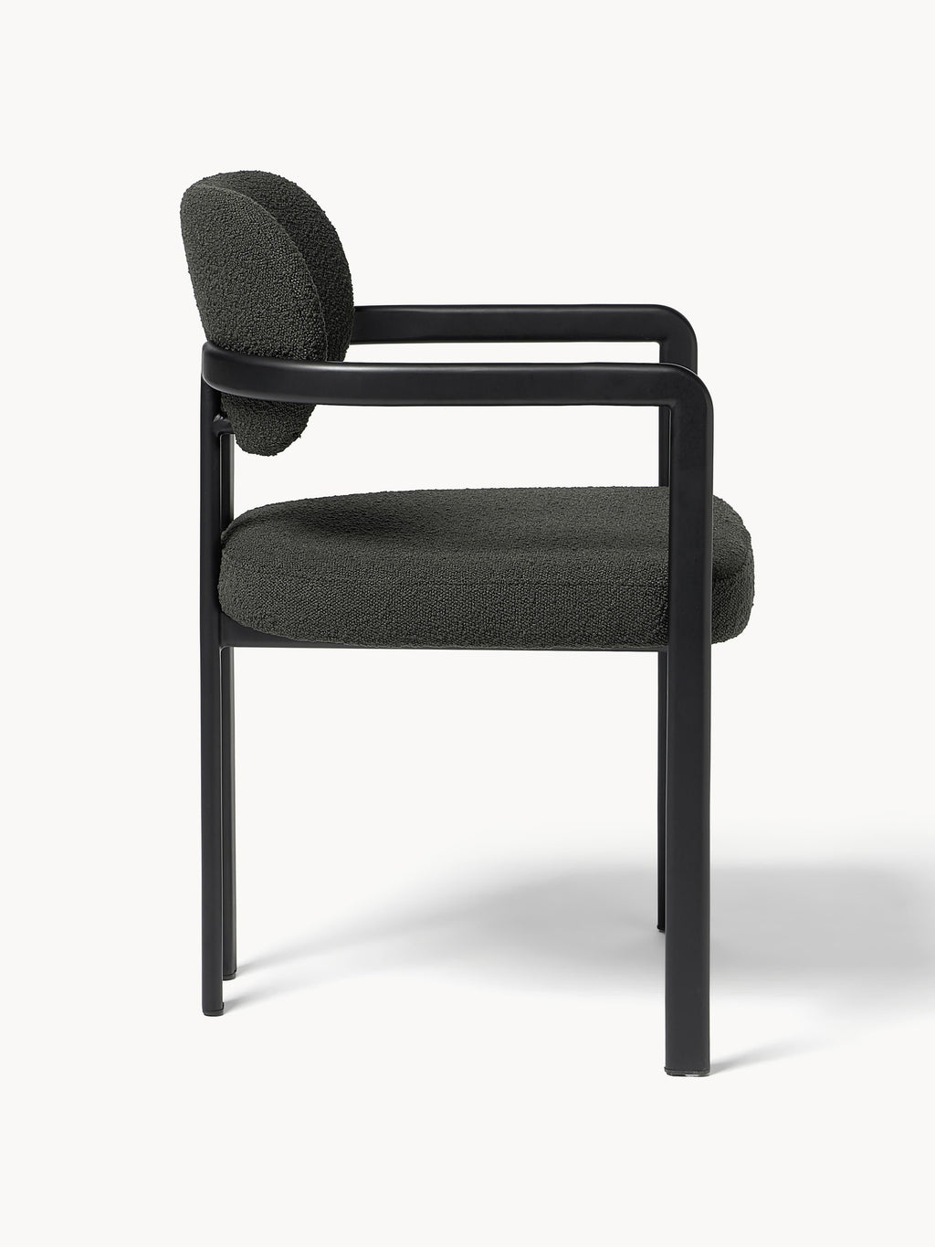 Adrien Upholstered Bouclé Dining Chair with Armrests