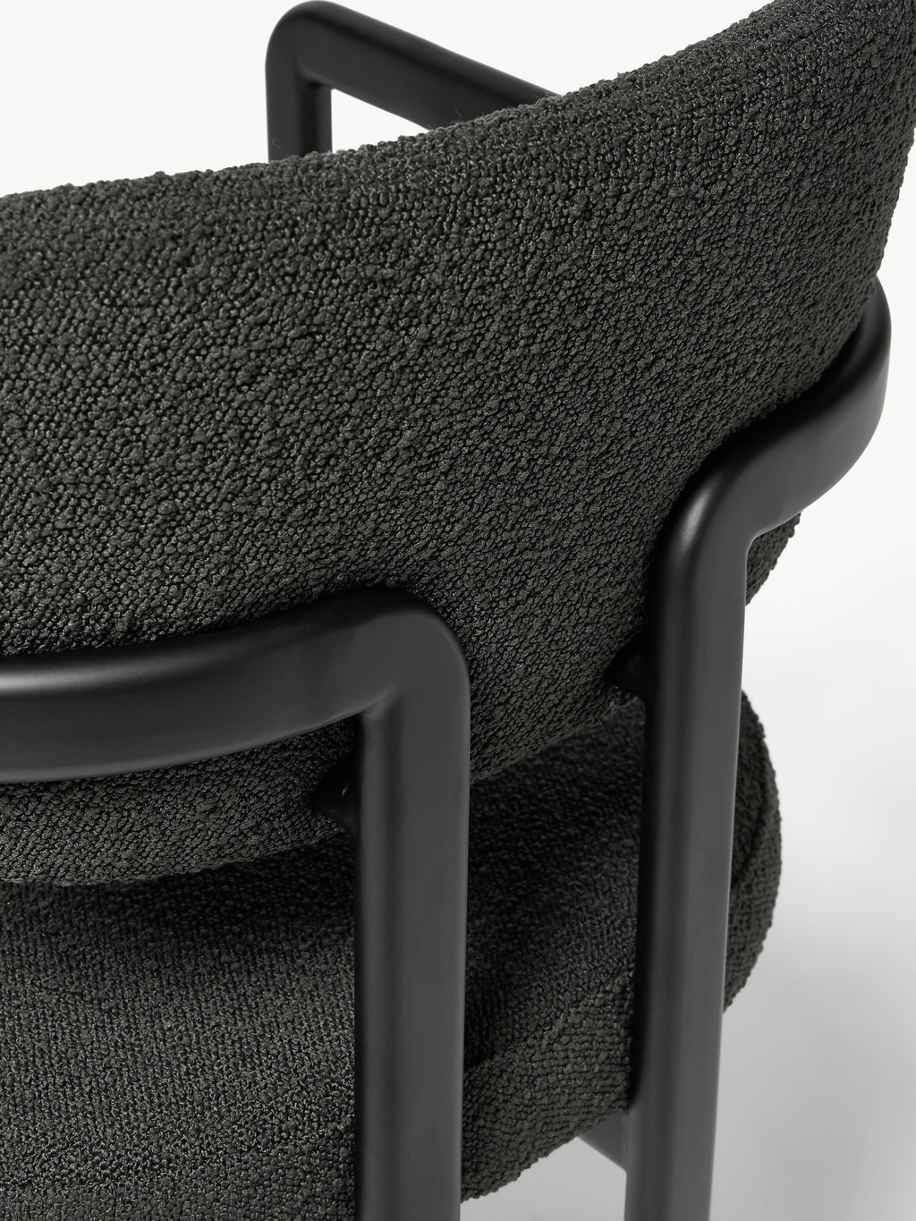 Adrien Upholstered Bouclé Dining Chair with Armrests