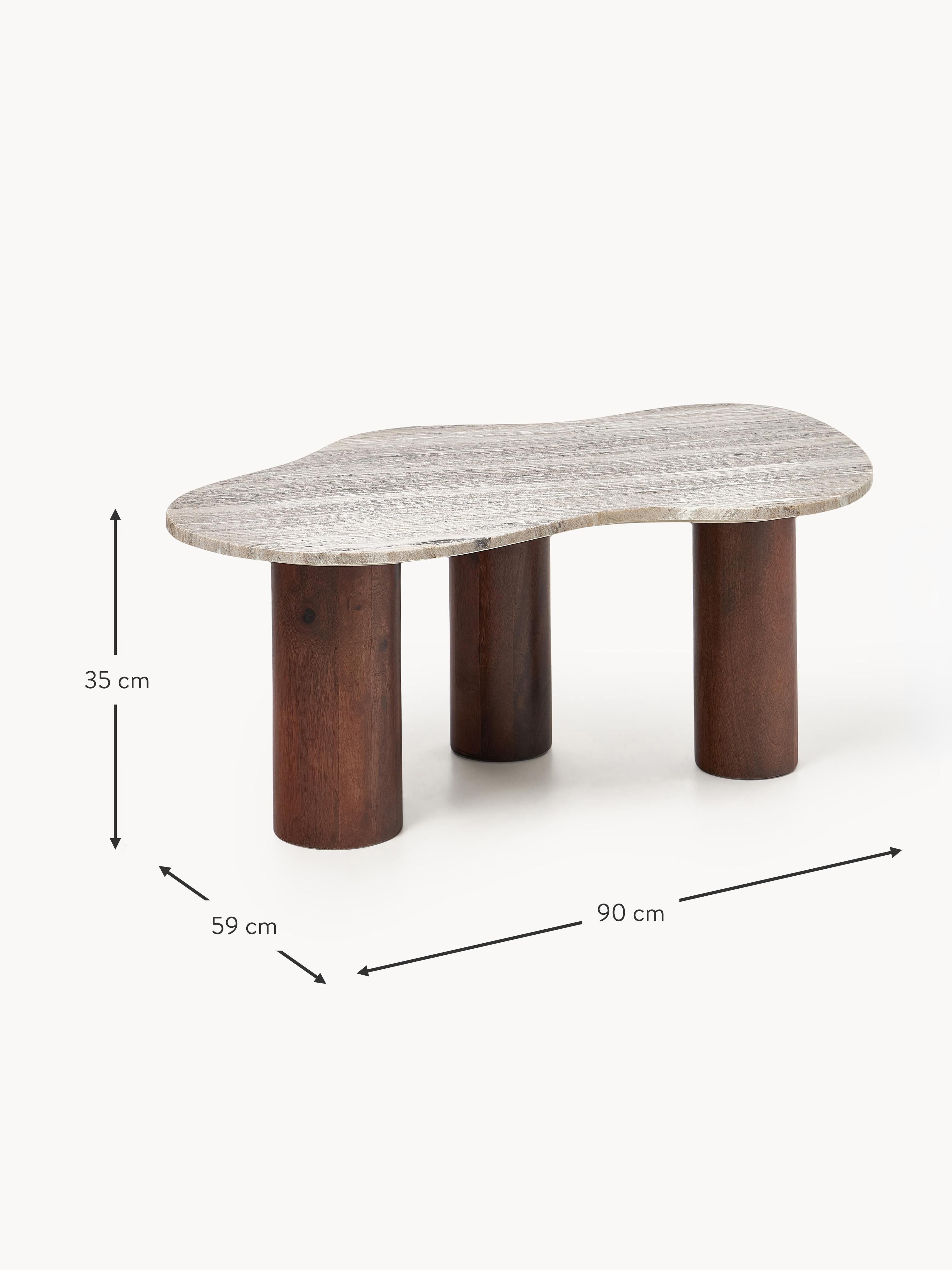 Naruto Organic-Shaped Marble Coffee Table