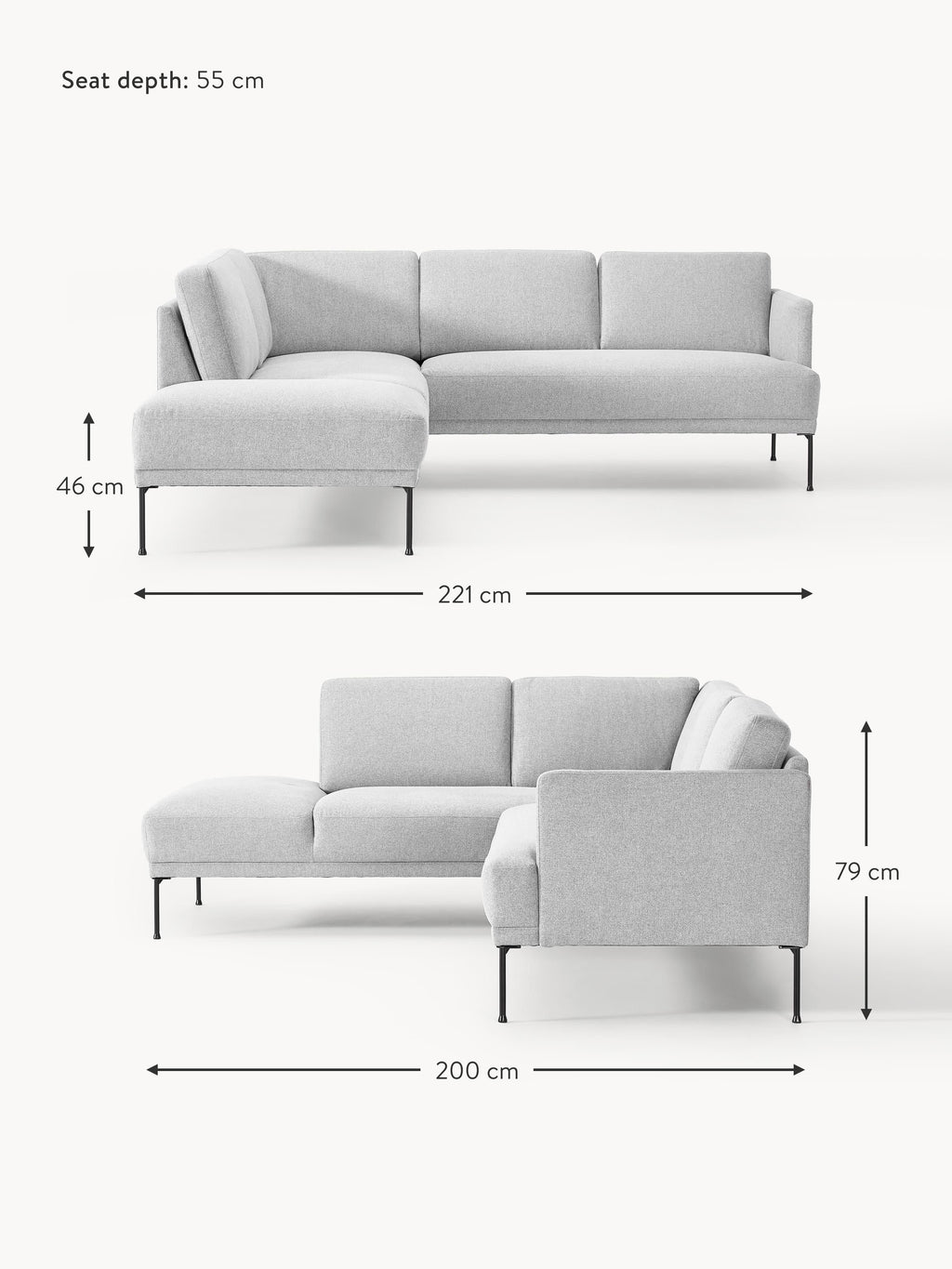 Fluente Corner Sofa